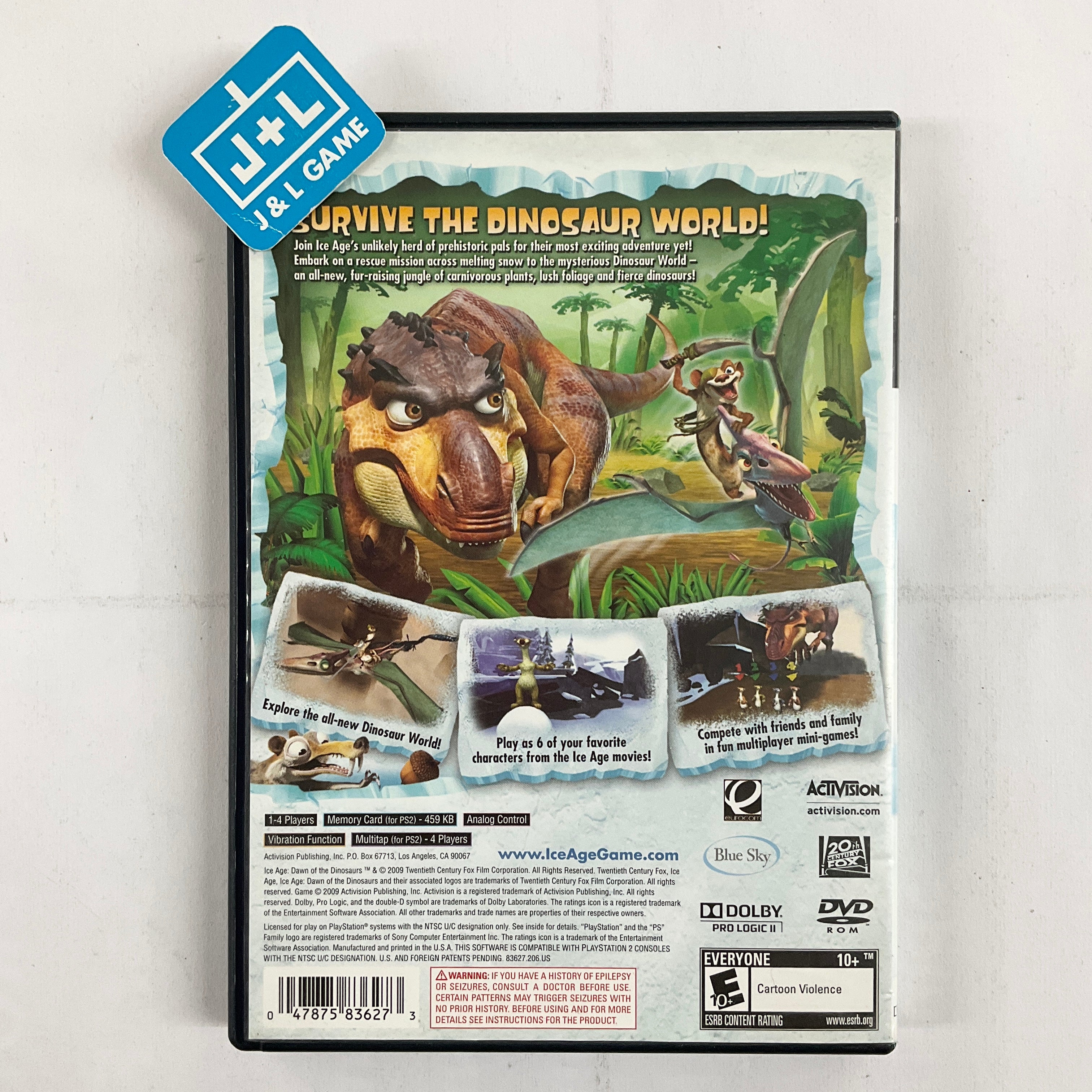 Ice Age: Dawn of the Dinosaurs - (PS2) PlayStation 2 [Pre-Owned] Video Games Activision   
