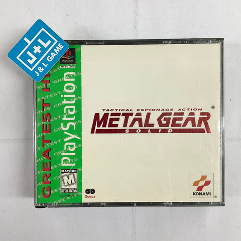 Metal Gear Solid (Greatest Hits) - (PS1) PlayStation 1 [Pre-Owned] Video Games Konami   