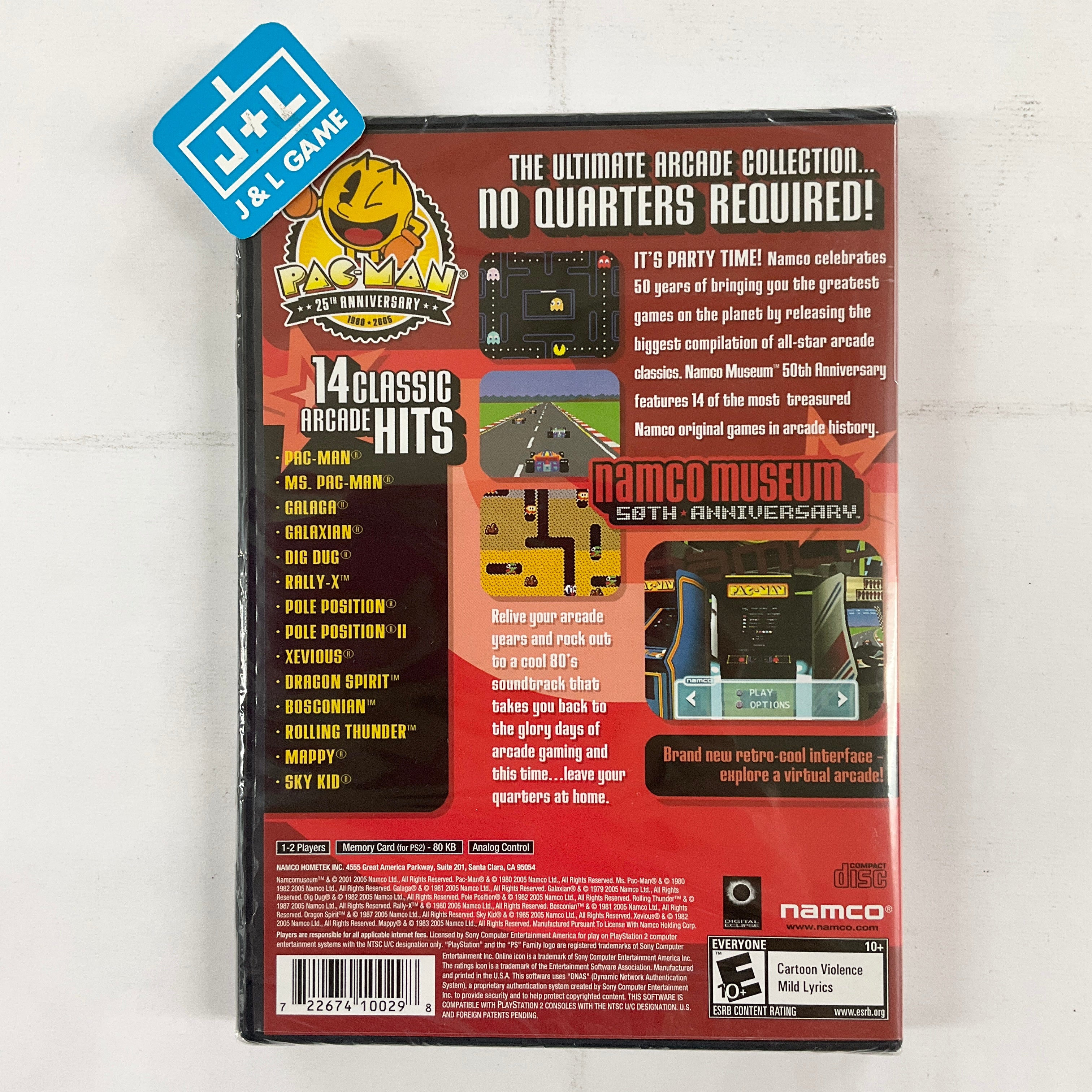 Namco Museum 50th Anniversary (Greatest Hits) - (PS2) PlayStation 2 Video Games Namco   