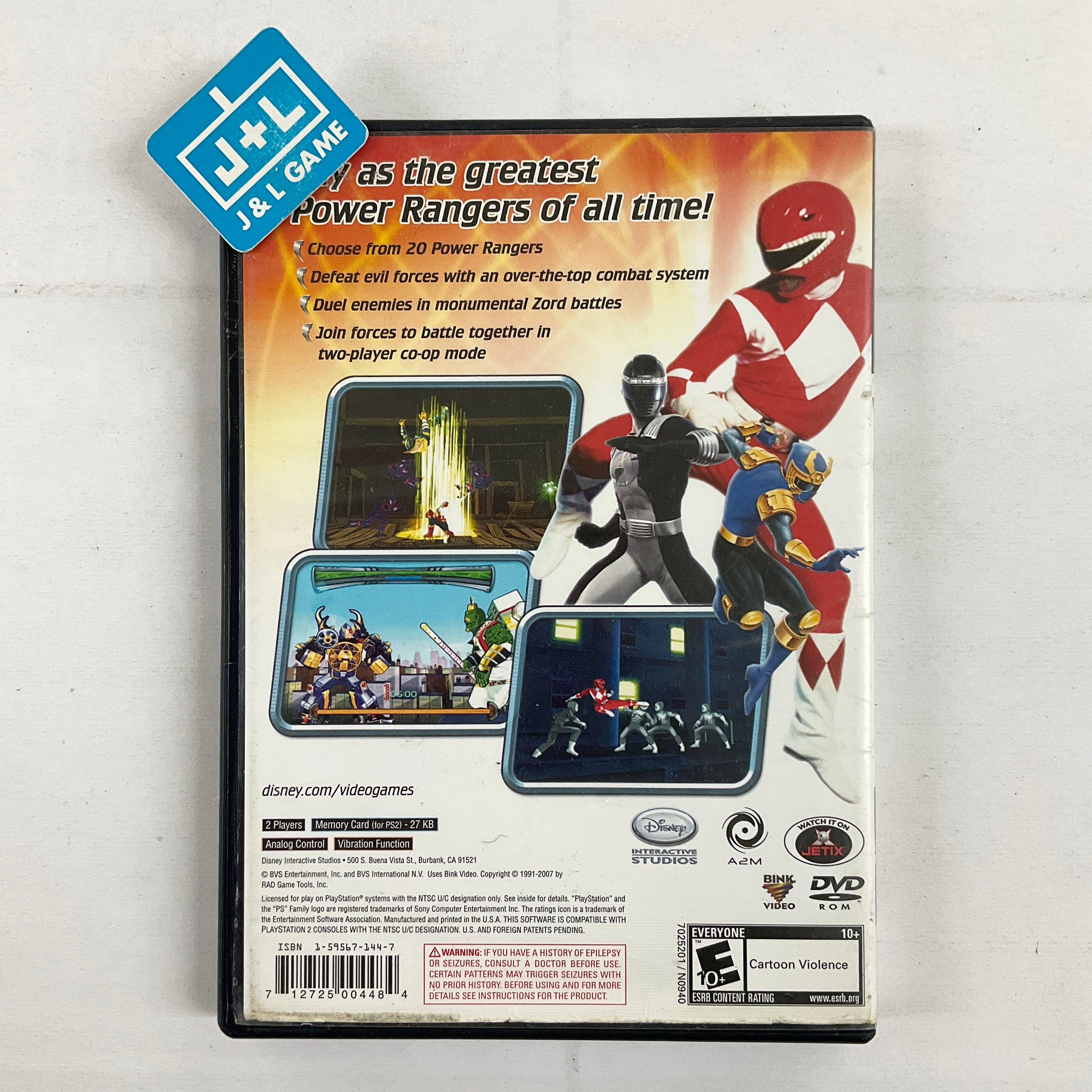 Power Rangers: Super Legends - 15th Anniversary - (PS2) PlayStation 2 ...