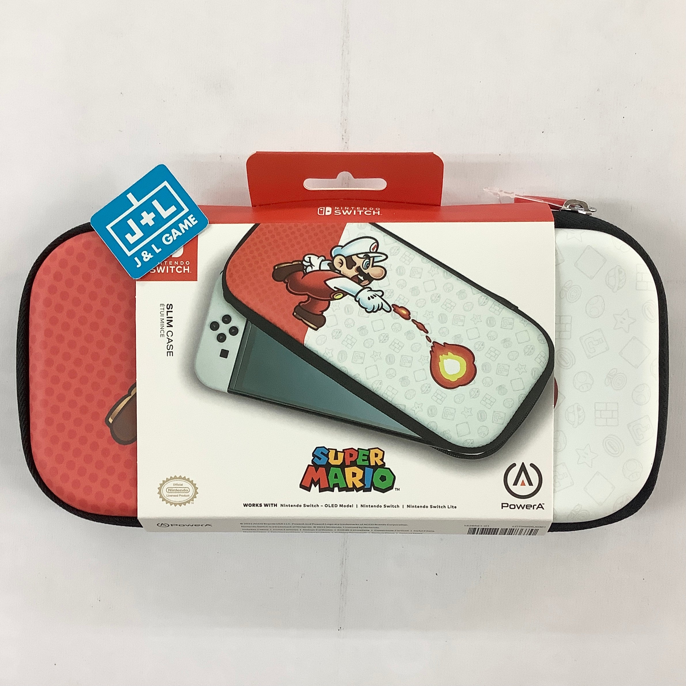 PowerA Slim Case (Super Mario Fireball) - (NSW) Nintendo Switch Accessories PowerA   