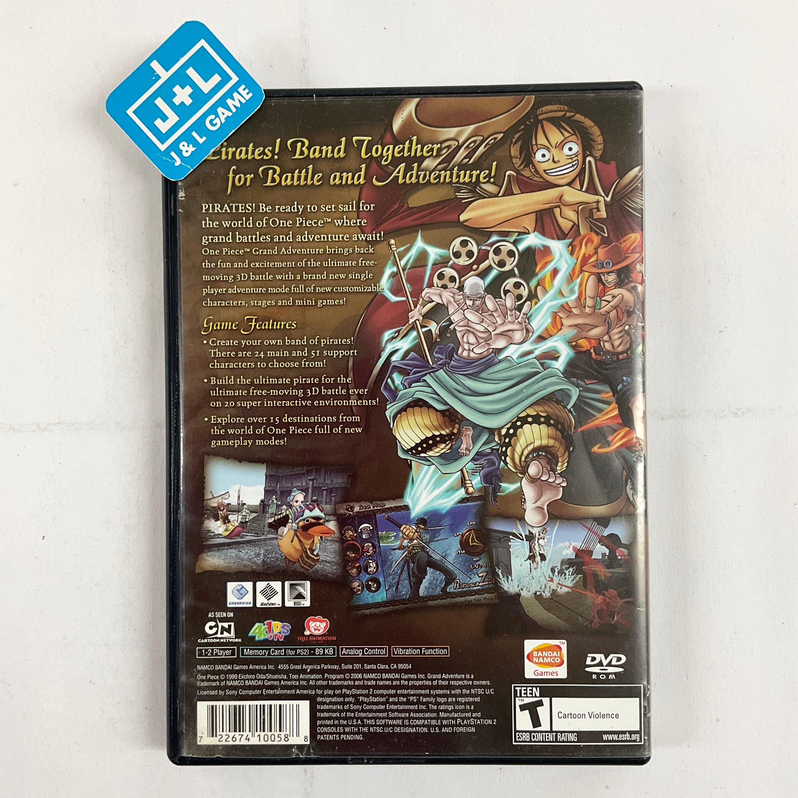 One Piece: Grand Adventure - (PS2) PlayStation 2 [Pre-Owned] Video Games Namco Bandai Games   