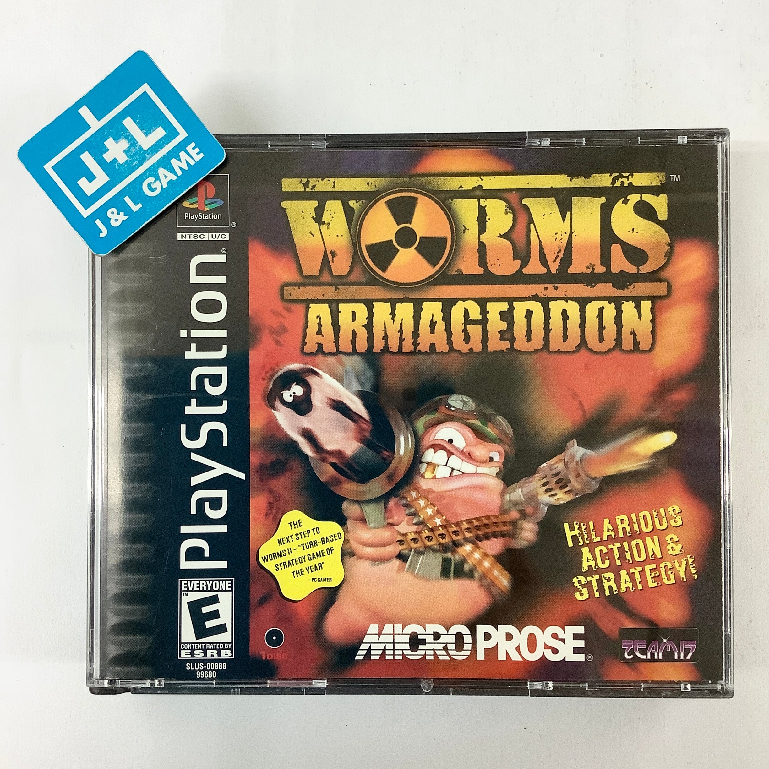 Worms Armageddon - (PS1) PlayStation 1 [Pre-Owned] Video Games MicroProse   