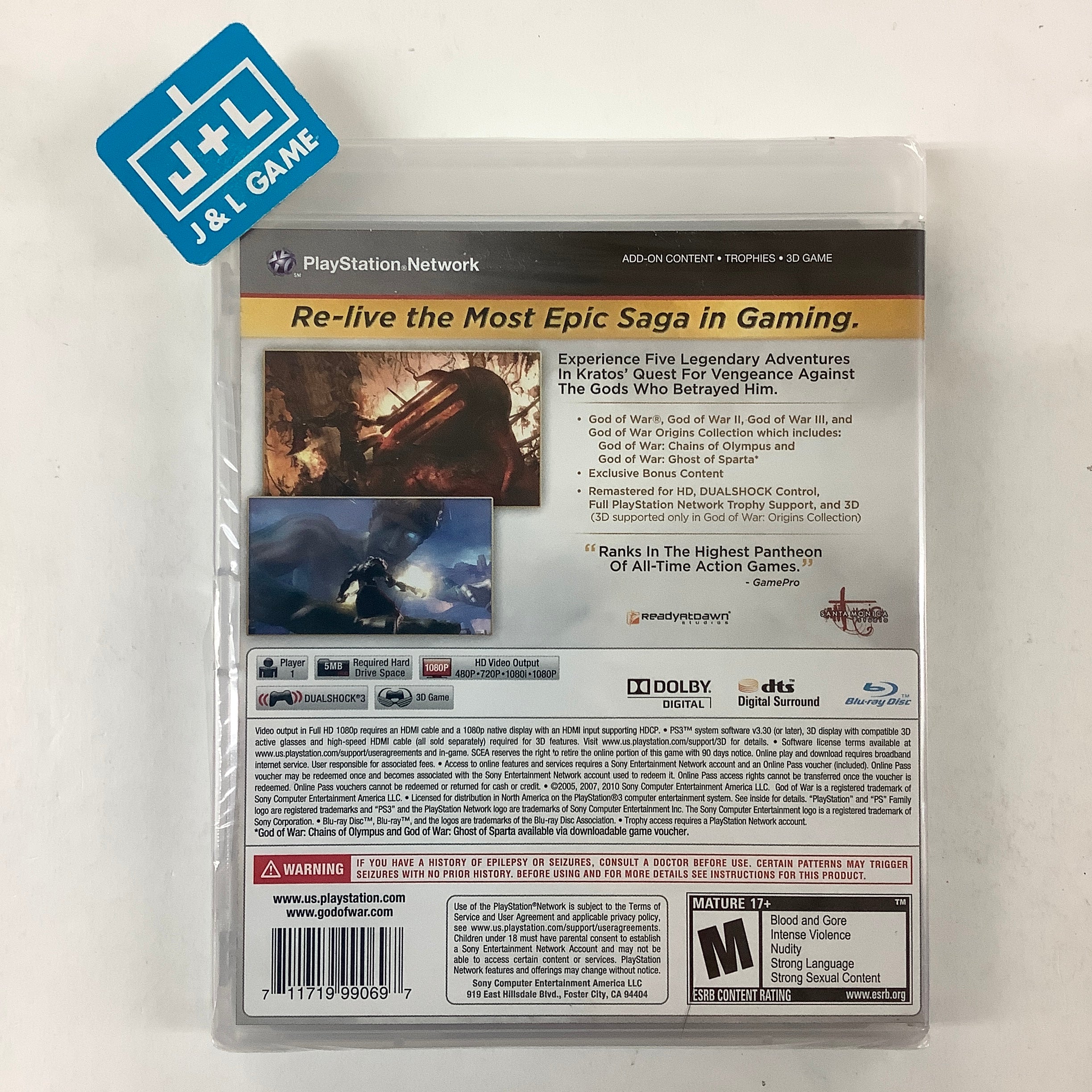 God of War: Saga - (PS3) PlayStation 3 Video Games PlayStation   