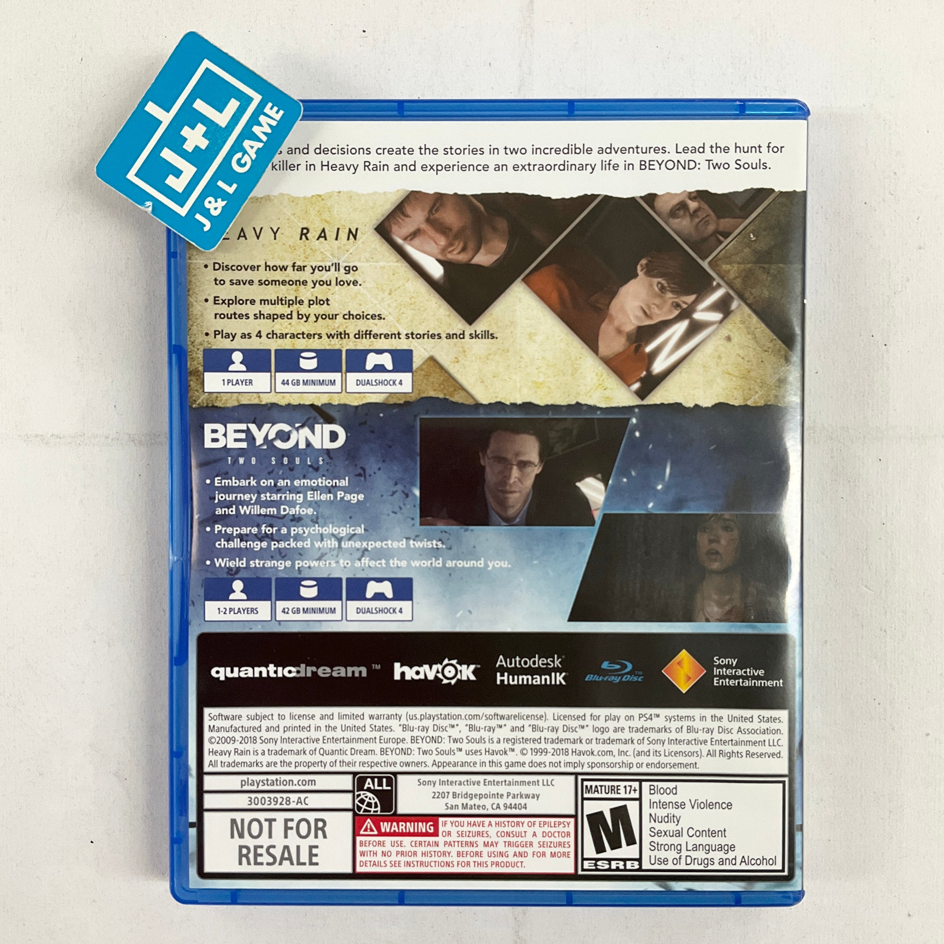 Quantic Dream Collection - (PS4) PlayStation 4 [Pre-Owned] Video Games Sony Interactive Entertainment