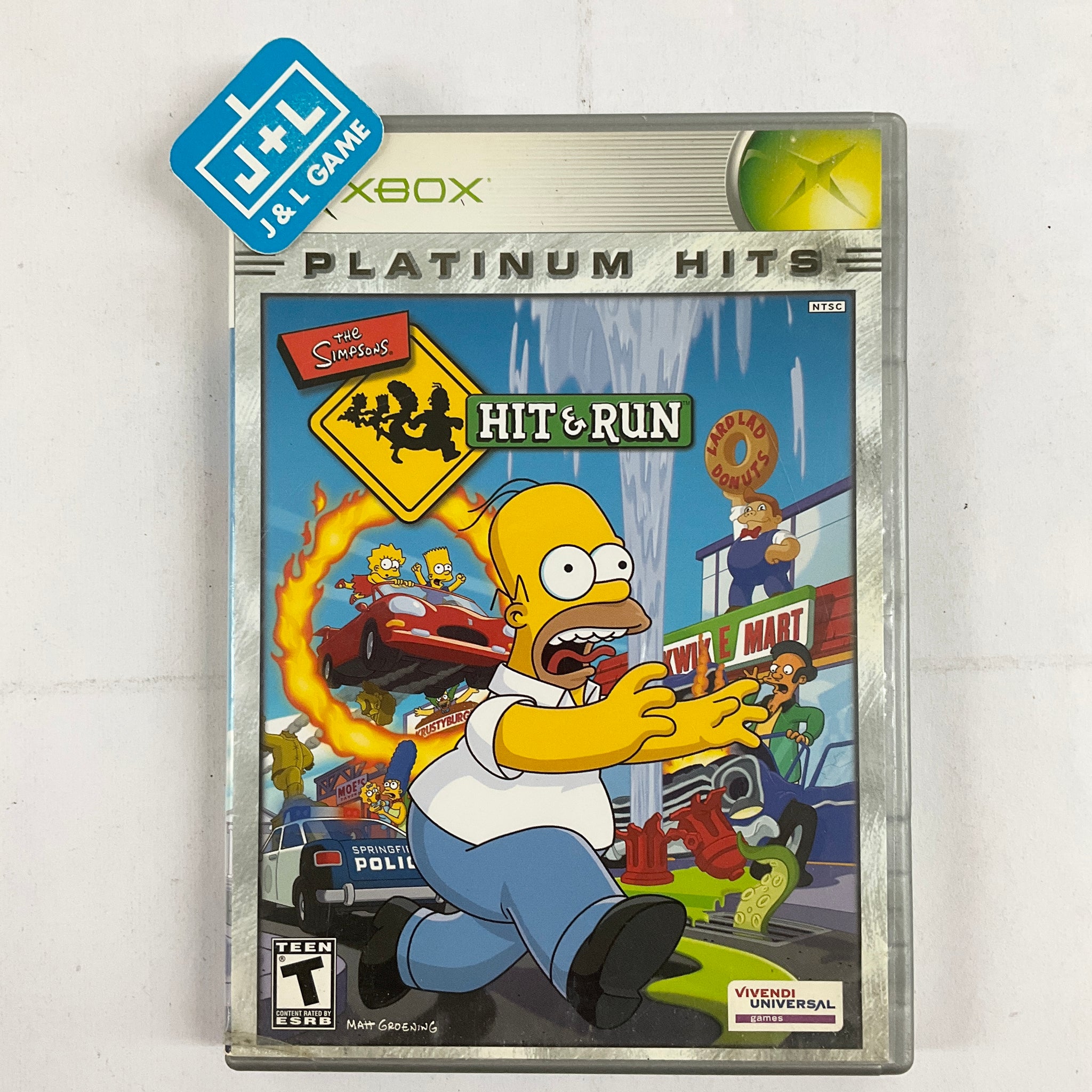 The Simpsons Hit & Run (Platinum Hits) (XB) Xbox [PreOwned] J&L Video Games New York City