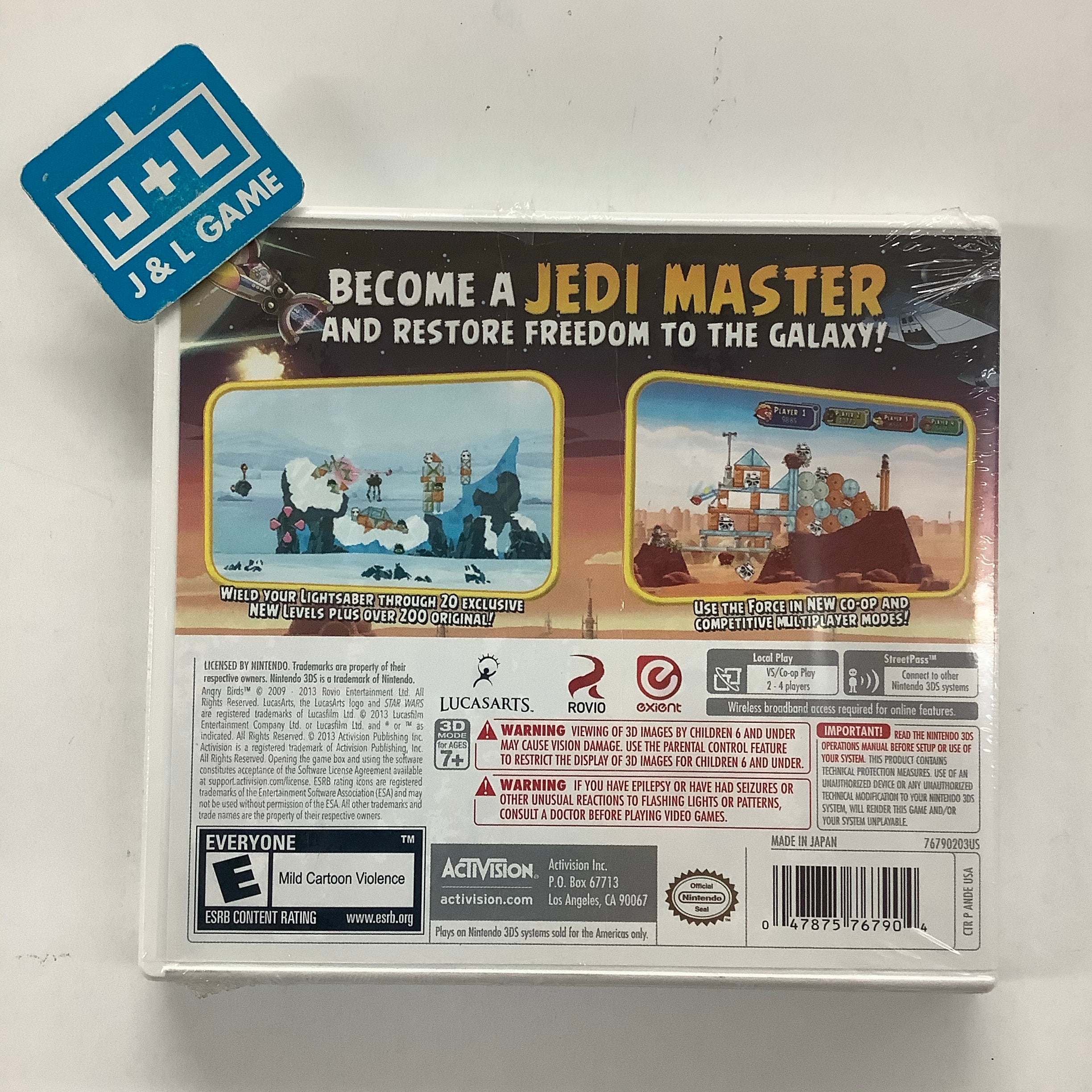Angry Birds Star Wars Nintendo 3DS J L Game