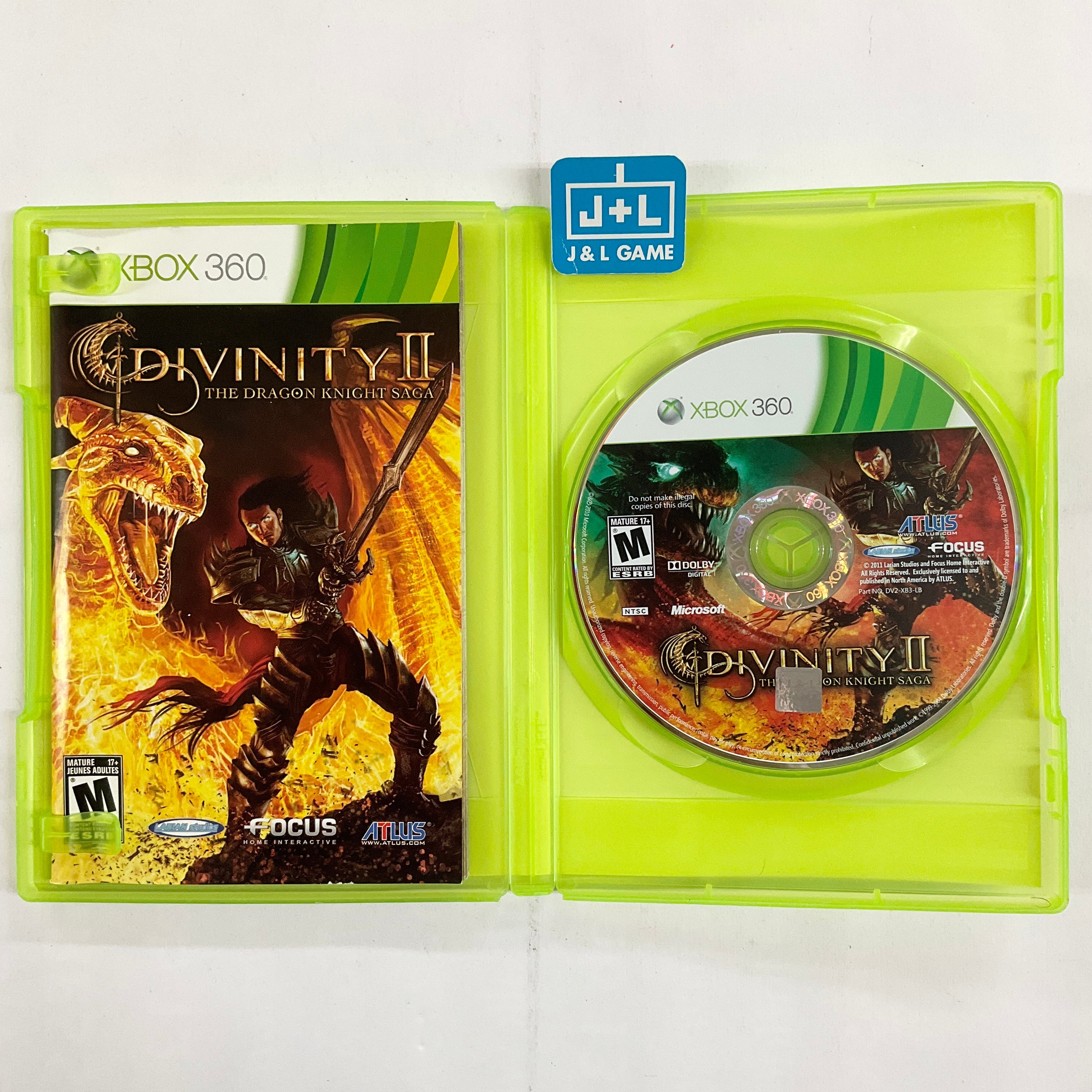 Divinity II: The Dragon Knight Saga - Xbox 360 [Pre-Owned] Video Games Atlus   