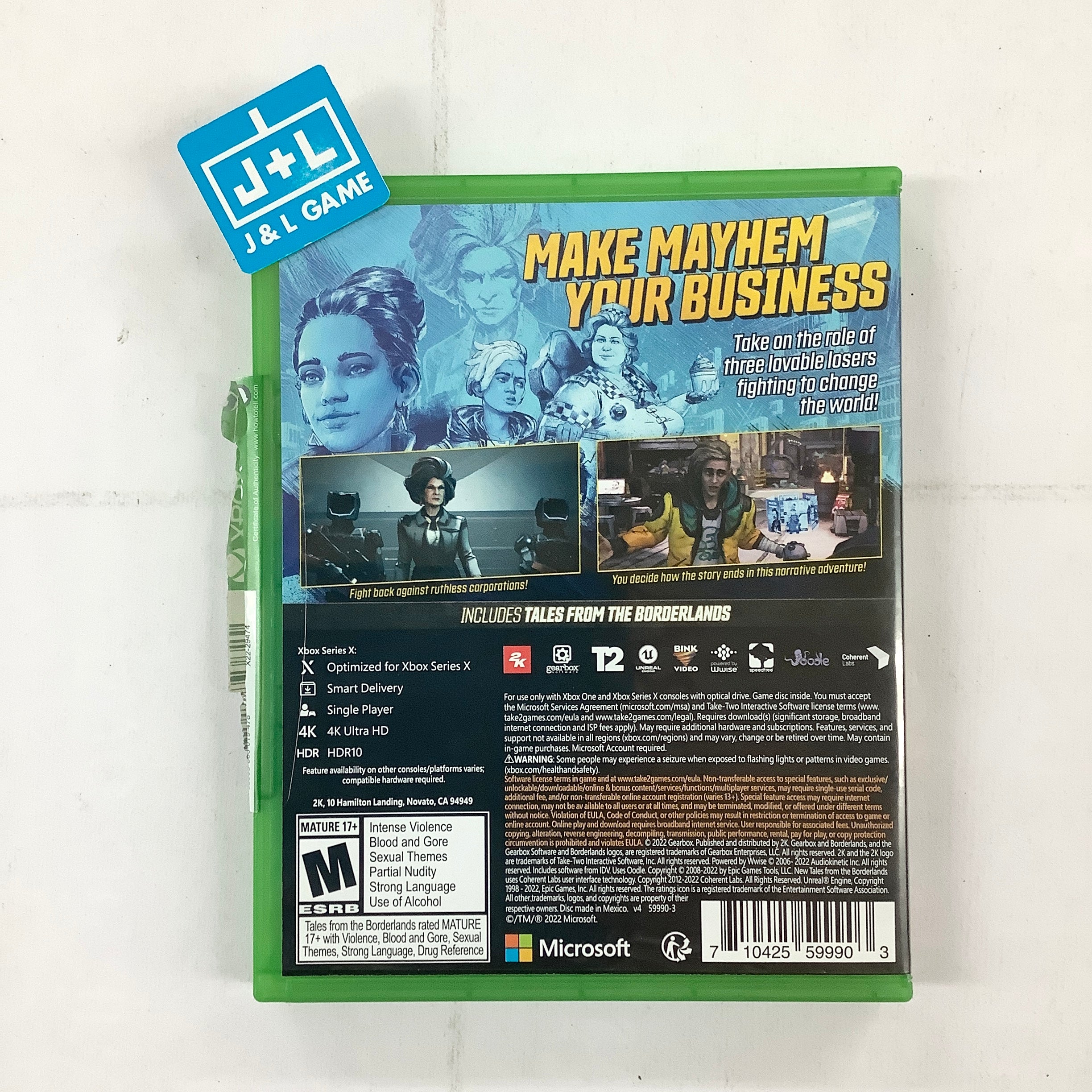 New Tales from the Borderlands Deluxe Edition - (XSX) Xbox Series X [UNBOXING] Video Games 2K   