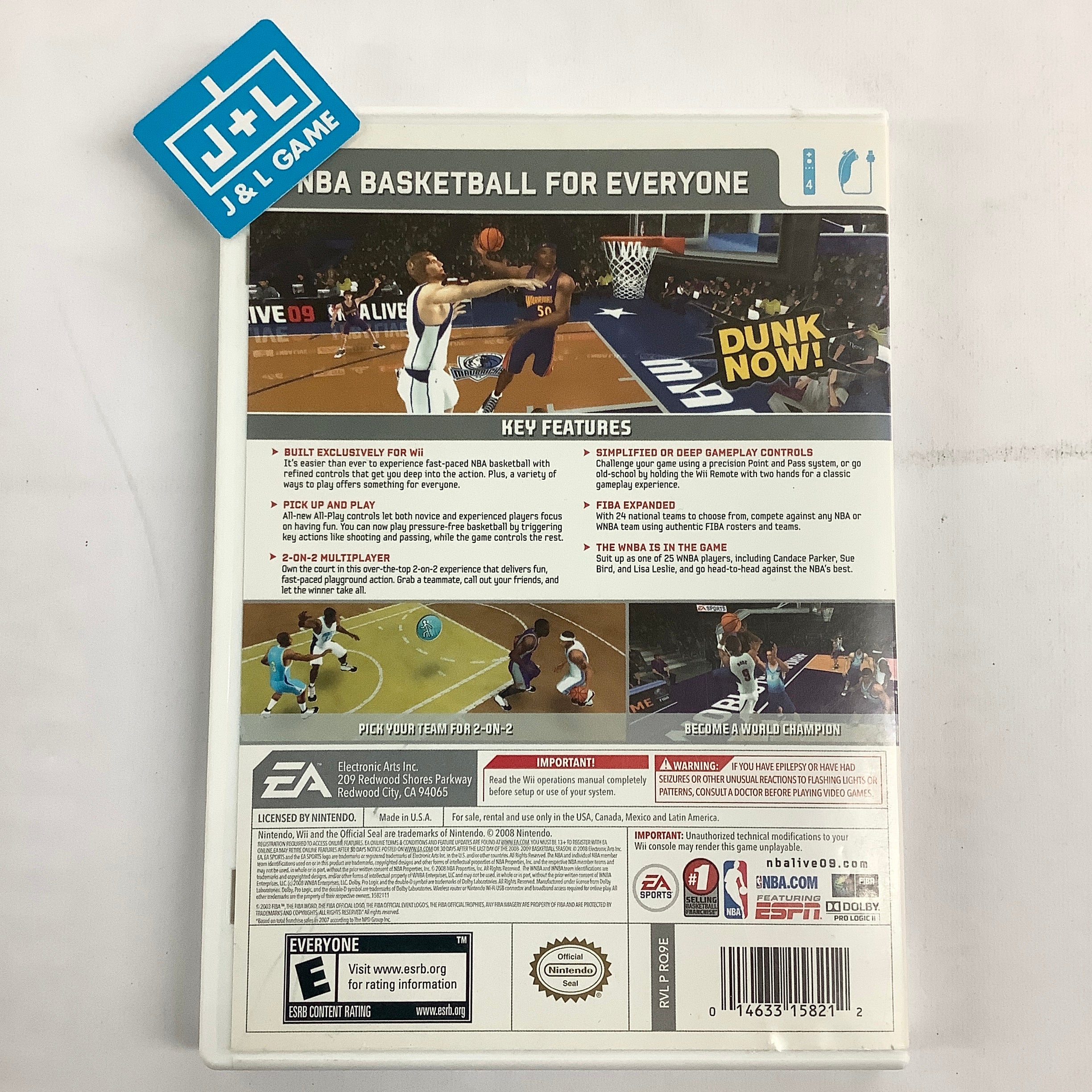 NBA Live 09 All-Play - Nintendo Wii [Pre-Owned] Video Games EA Sports   