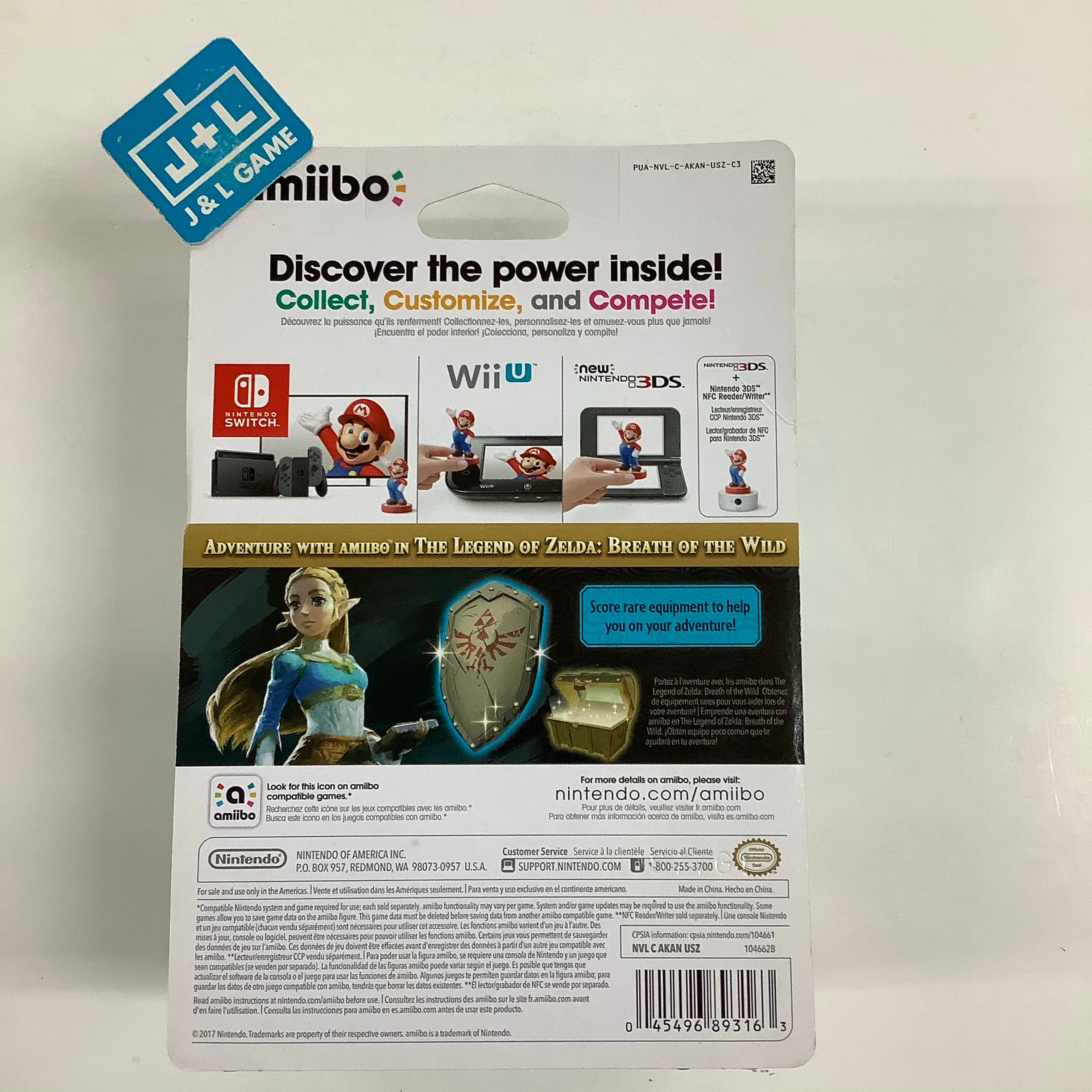 Zelda (The Legend of Zelda: Breath of the Wild) - Nintendo Switch Amiibo Amiibo Nintendo   
