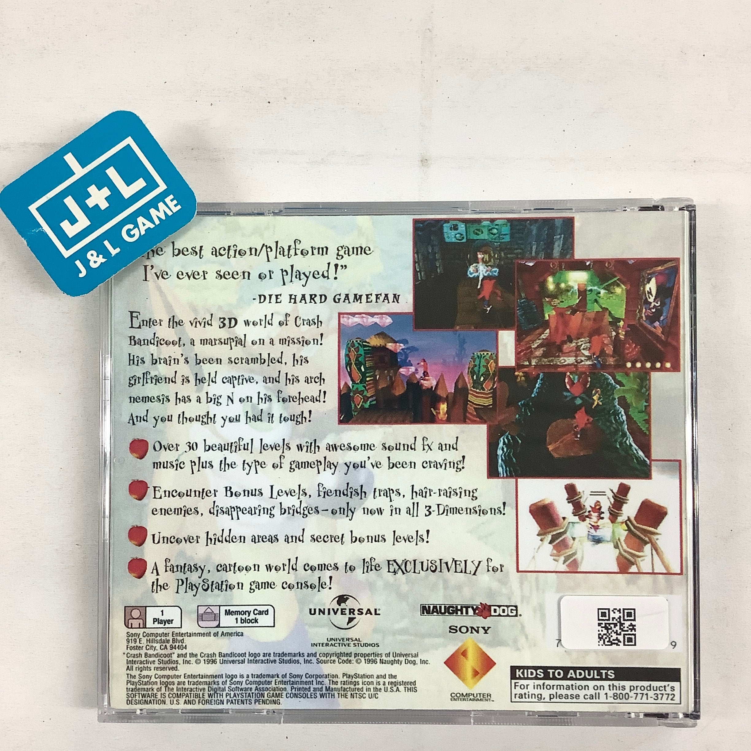 Crash Bandicoot (Greatest Hits) - (PS1) PlayStation 1 [Pre-Owned] Video Games SCEA   