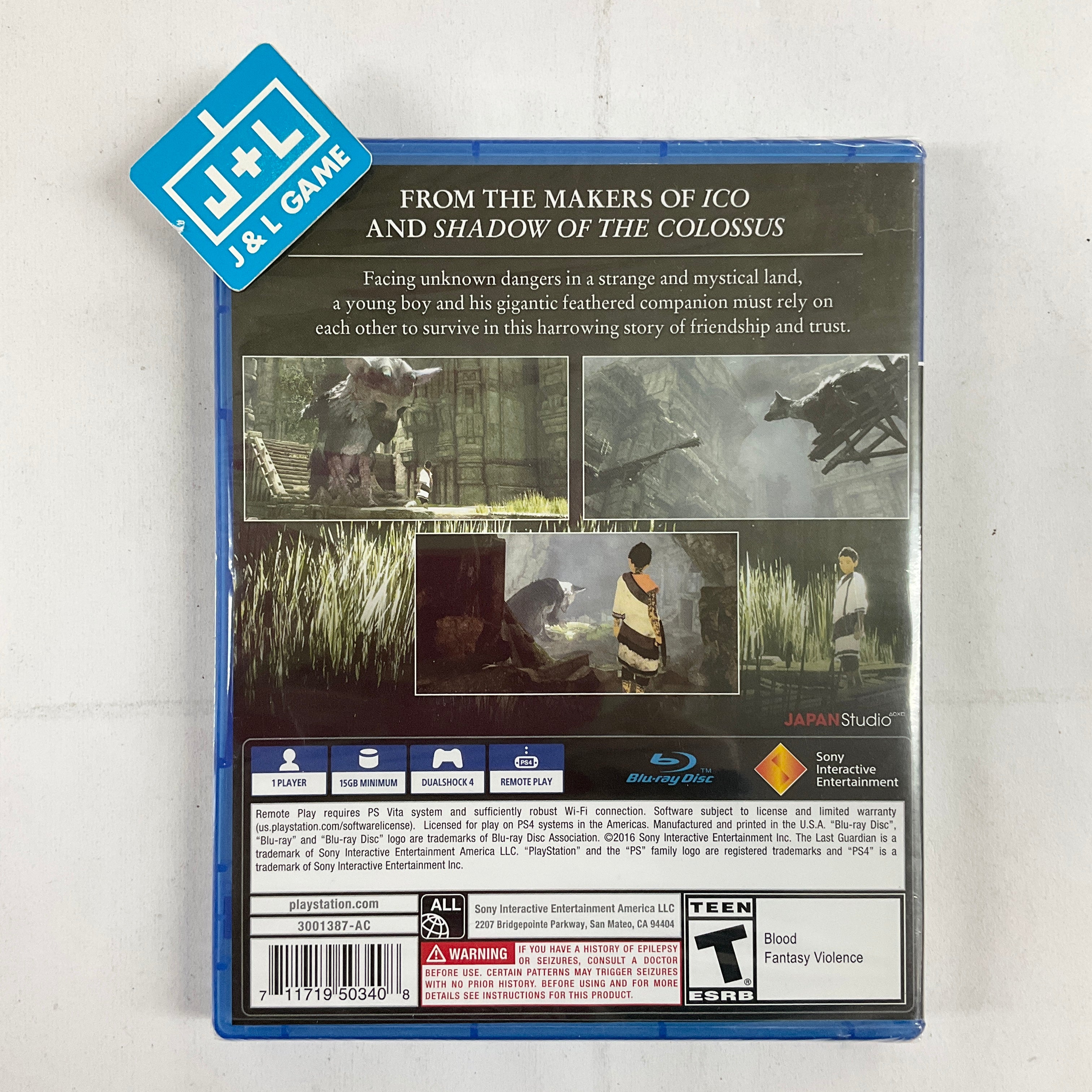 The Last Guardian - (PS4) PlayStation 4 Video Games Sony Interactive Entertainment   