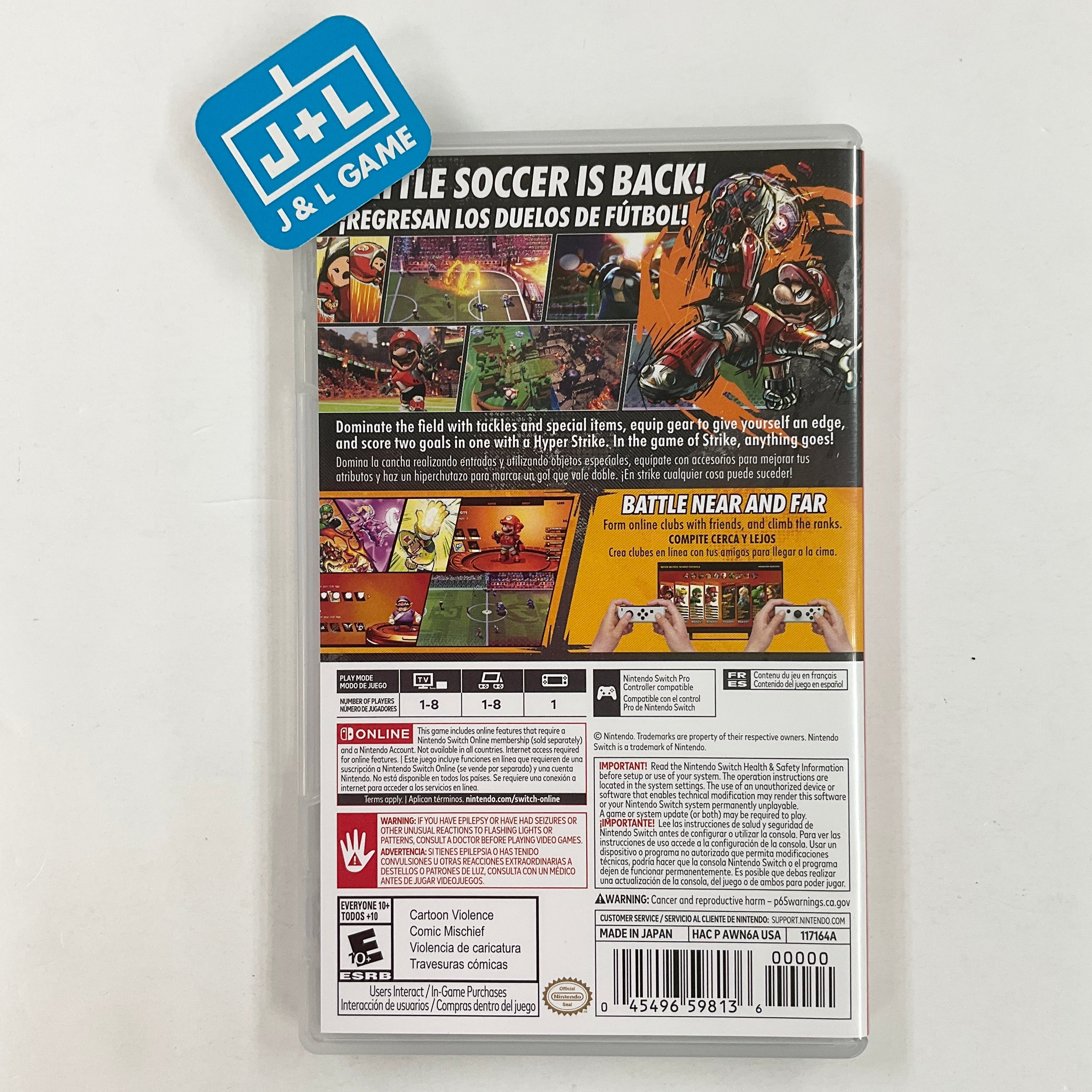 Mario Strikers: Battle League - (NSW) Nintendo Switch [Pre-Owned] Video Games Nintendo   