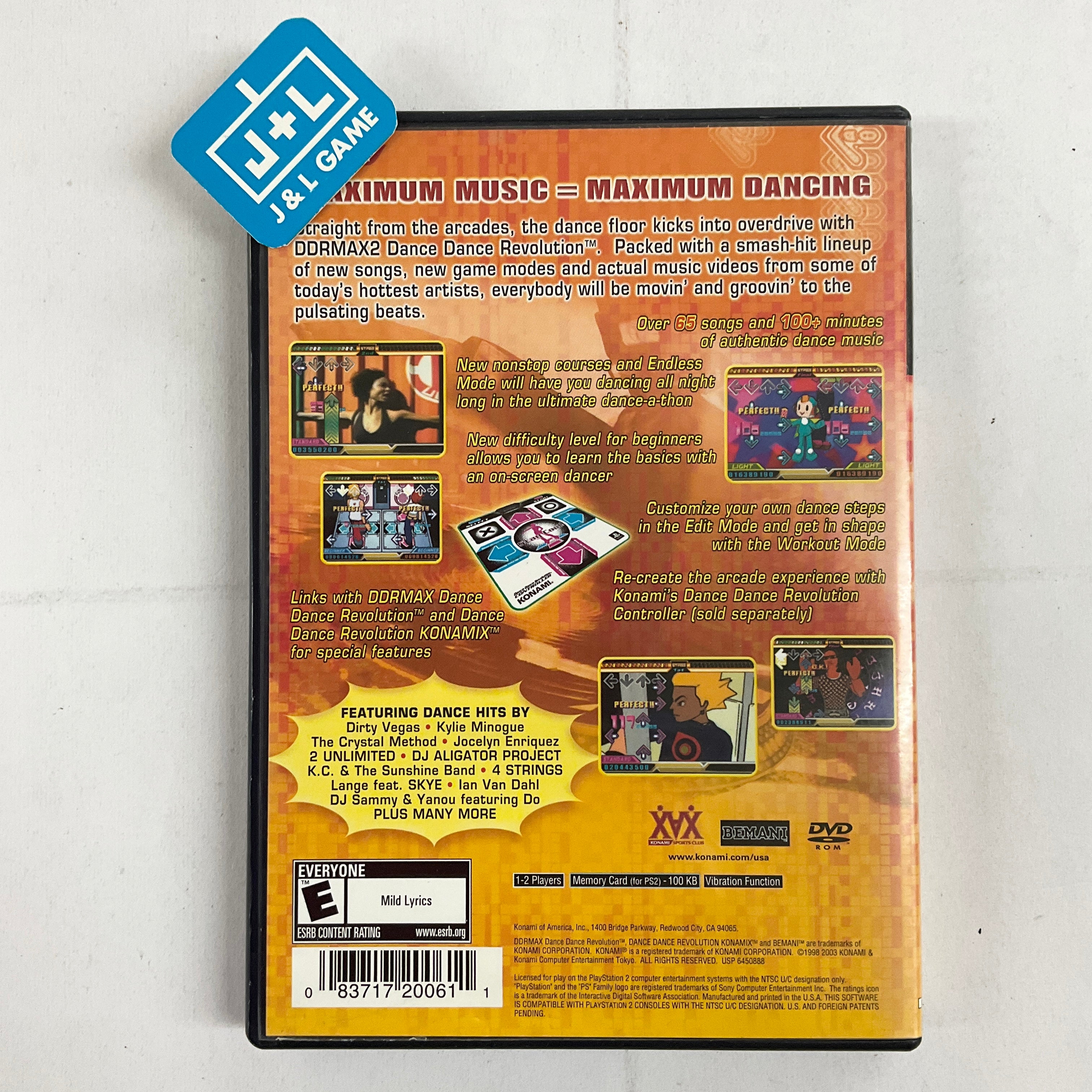 DDRMAX2: Dance Dance Revolution - (PS2) PlayStation 2 [Pre-Owned] Video Games Konami   