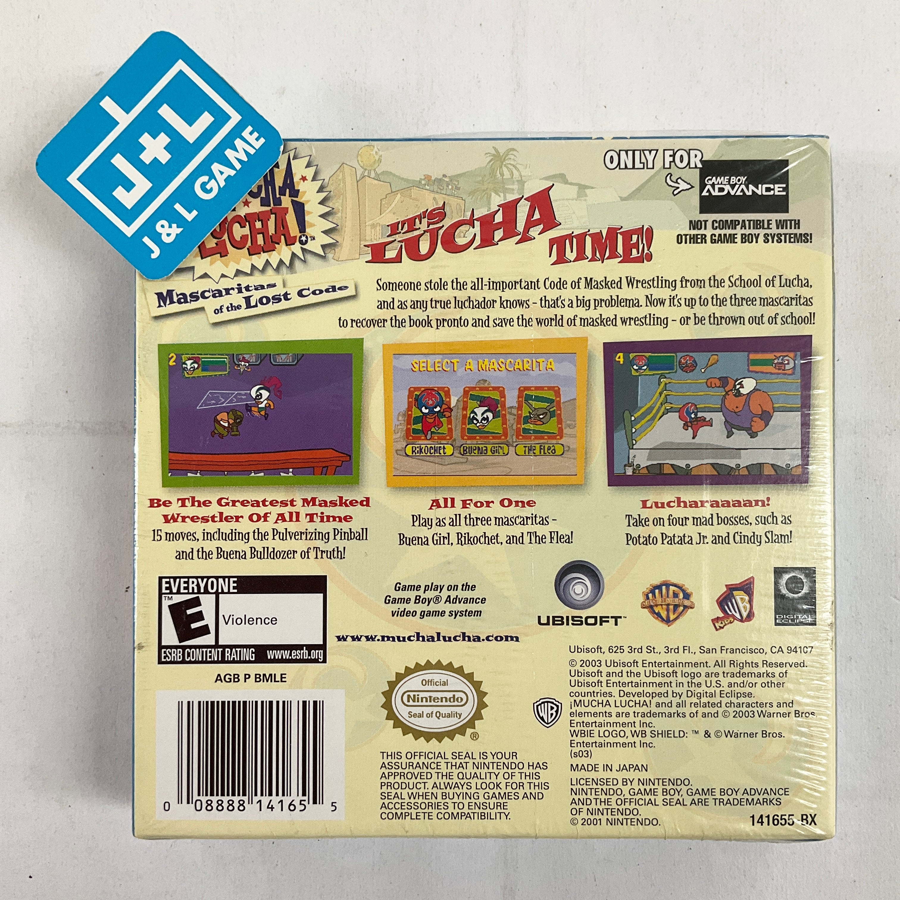 Mucha Lucha! Mascaritas of the Lost Code - (GBA) Game Boy Advance Video Games Ubisoft   