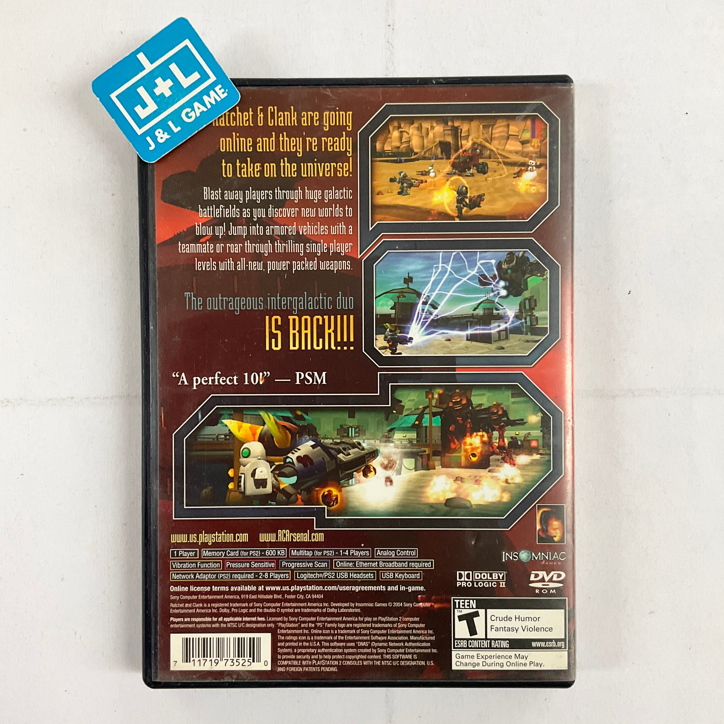 Ratchet & Clank: Up Your Arsenal - (PS2) PlayStation 2 [Pre-Owned] Video Games SCEA   