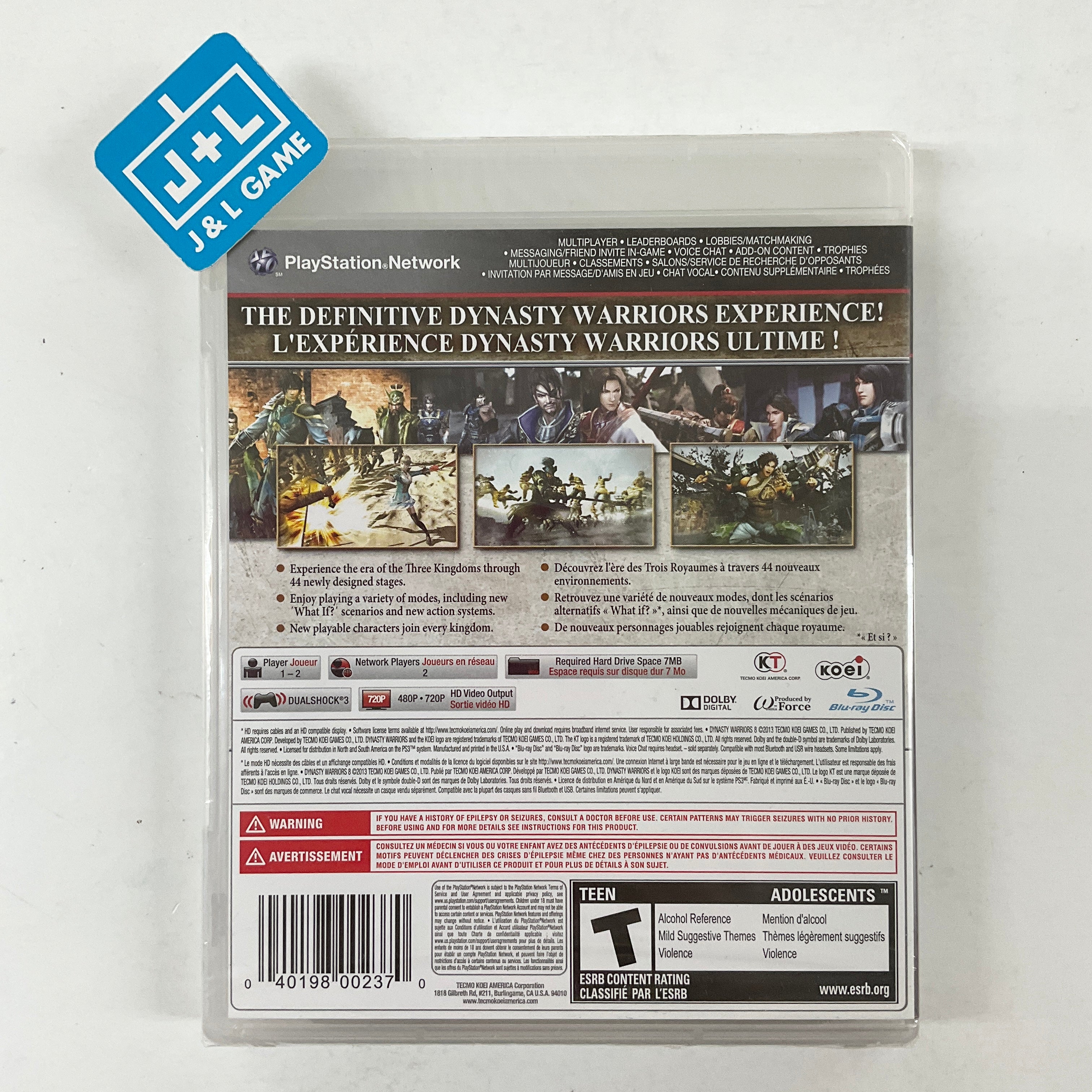 Koei Tecmo Dynasty Warriors 8 - Xtreme Legends reconditionné Koei Tecmo Dynasty Warriors 8 - Xtreme Legends reconditionné