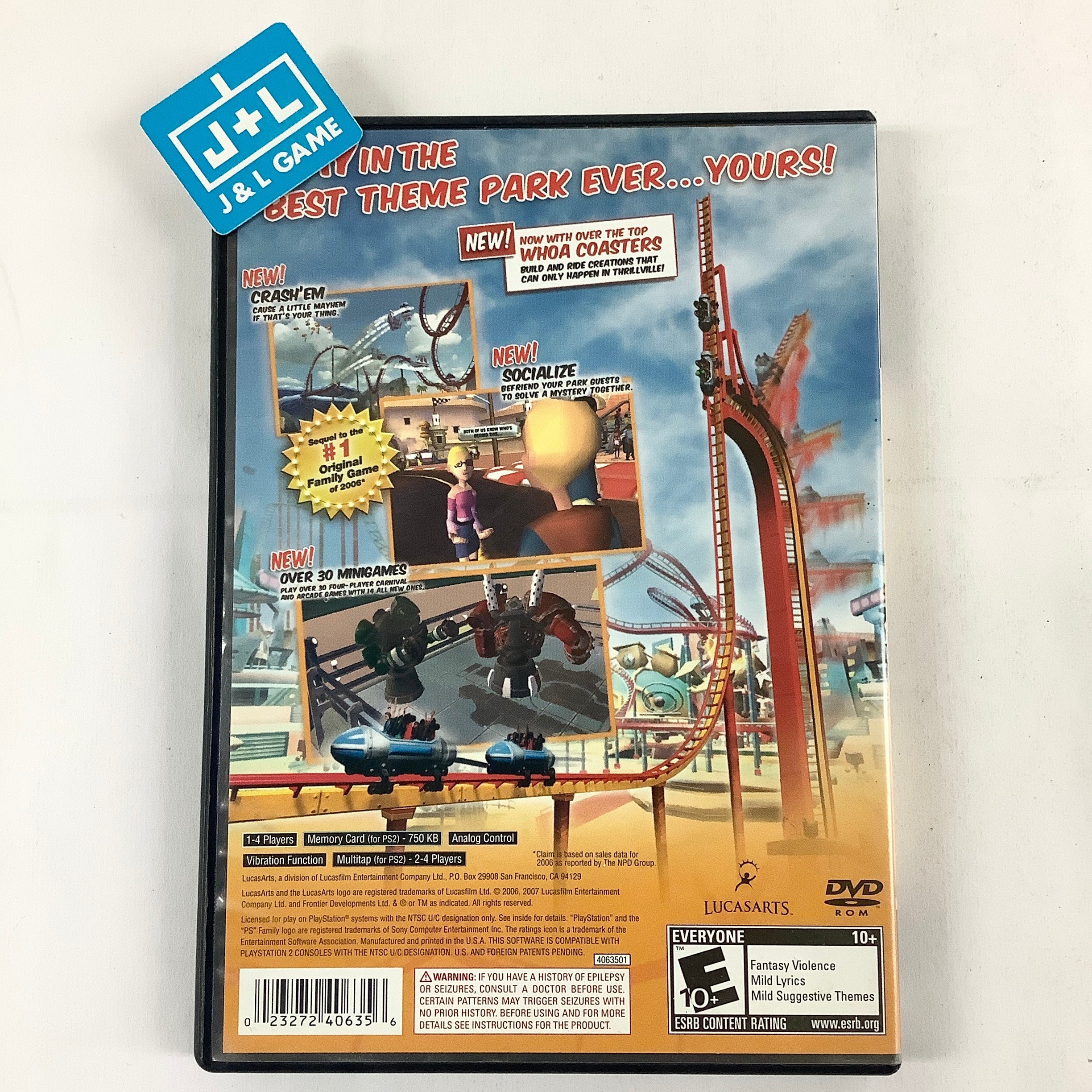 Thrillville: Off the Rails - (PS2) PlayStation 2 [Pre-Owned] Video Games LucasArts   