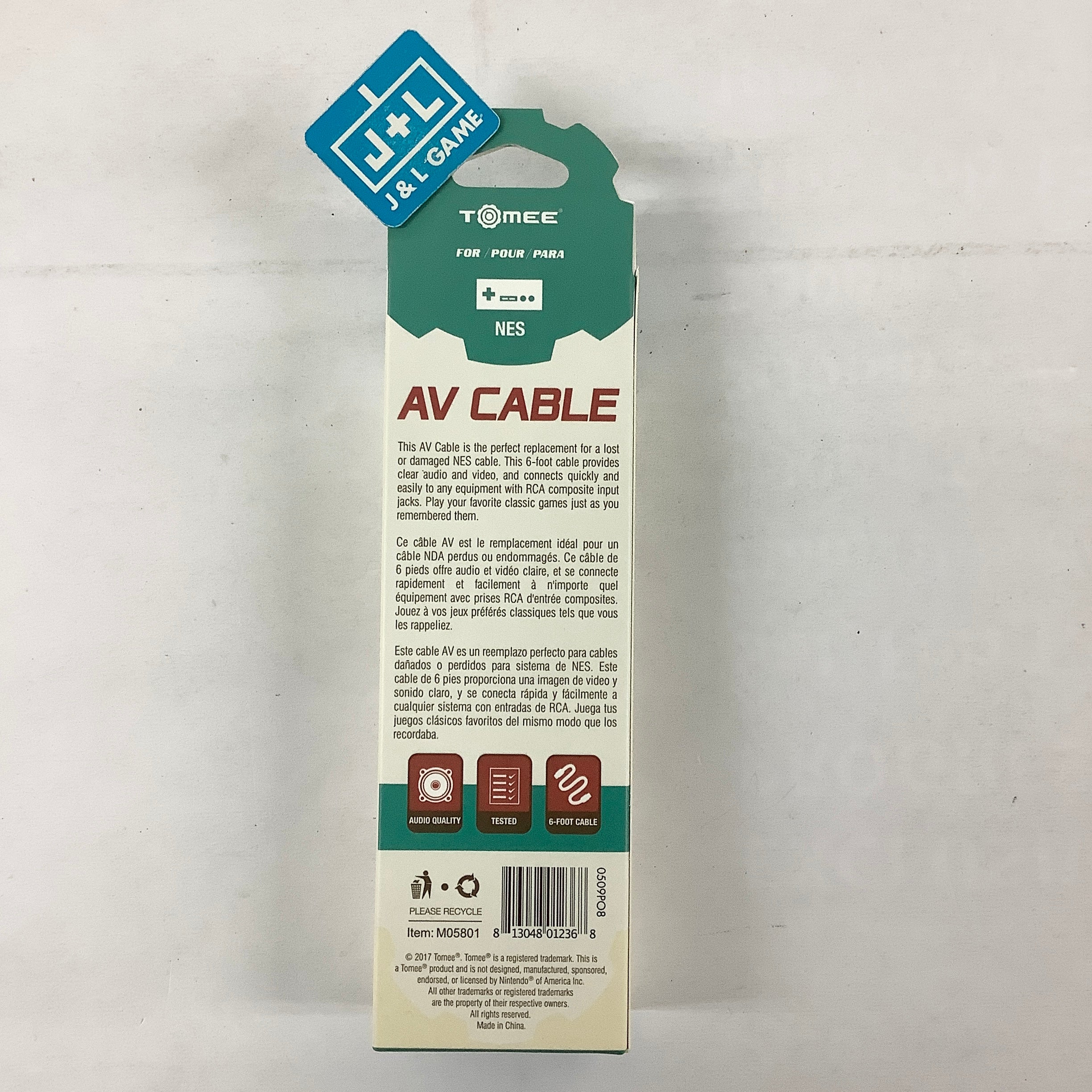 Tomee AV Cable - (NES) Nintendo Entertainment System Accessories Tomee   