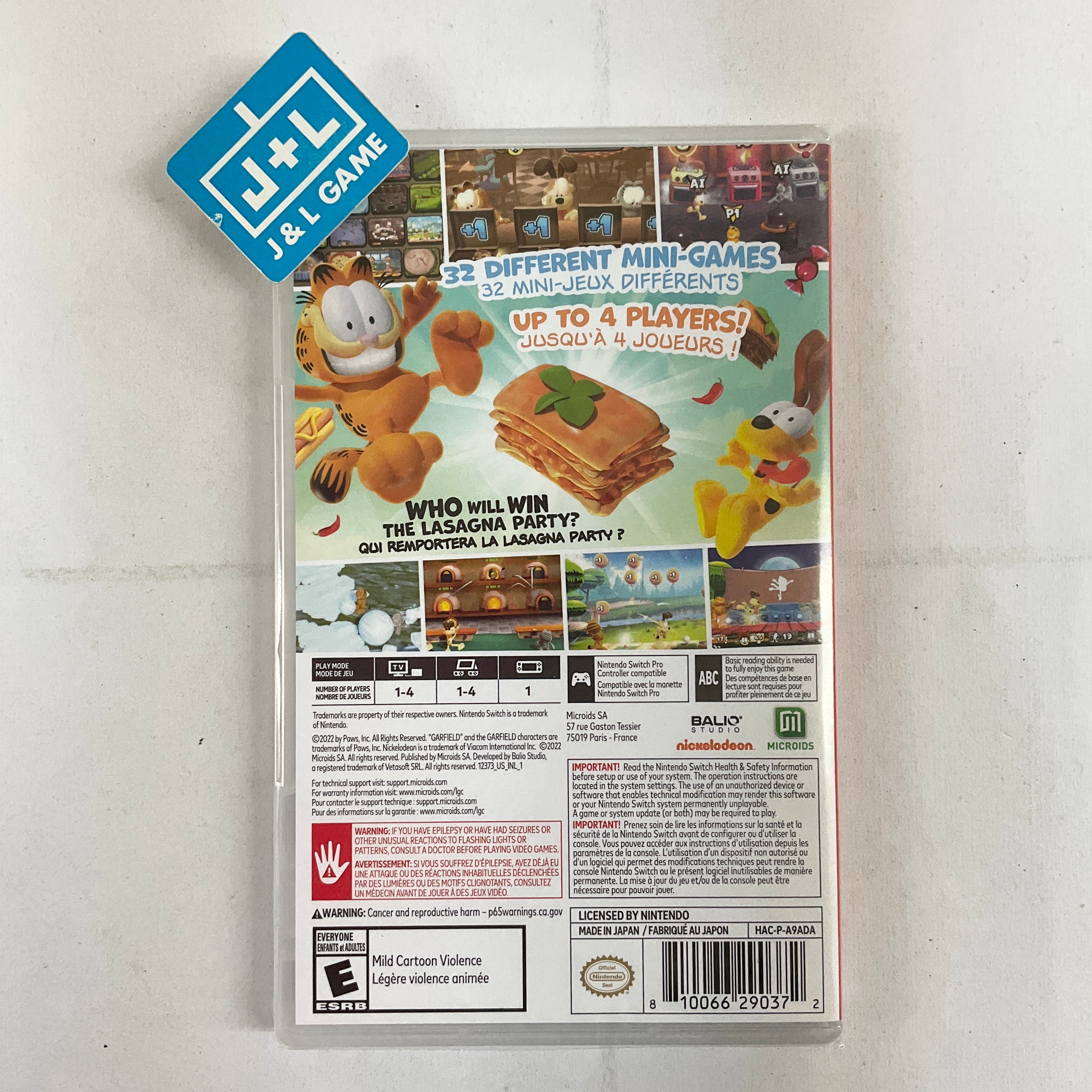 Garfield Lasagna Party - (NSW) Nintendo Switch Video Games Maximum Games   