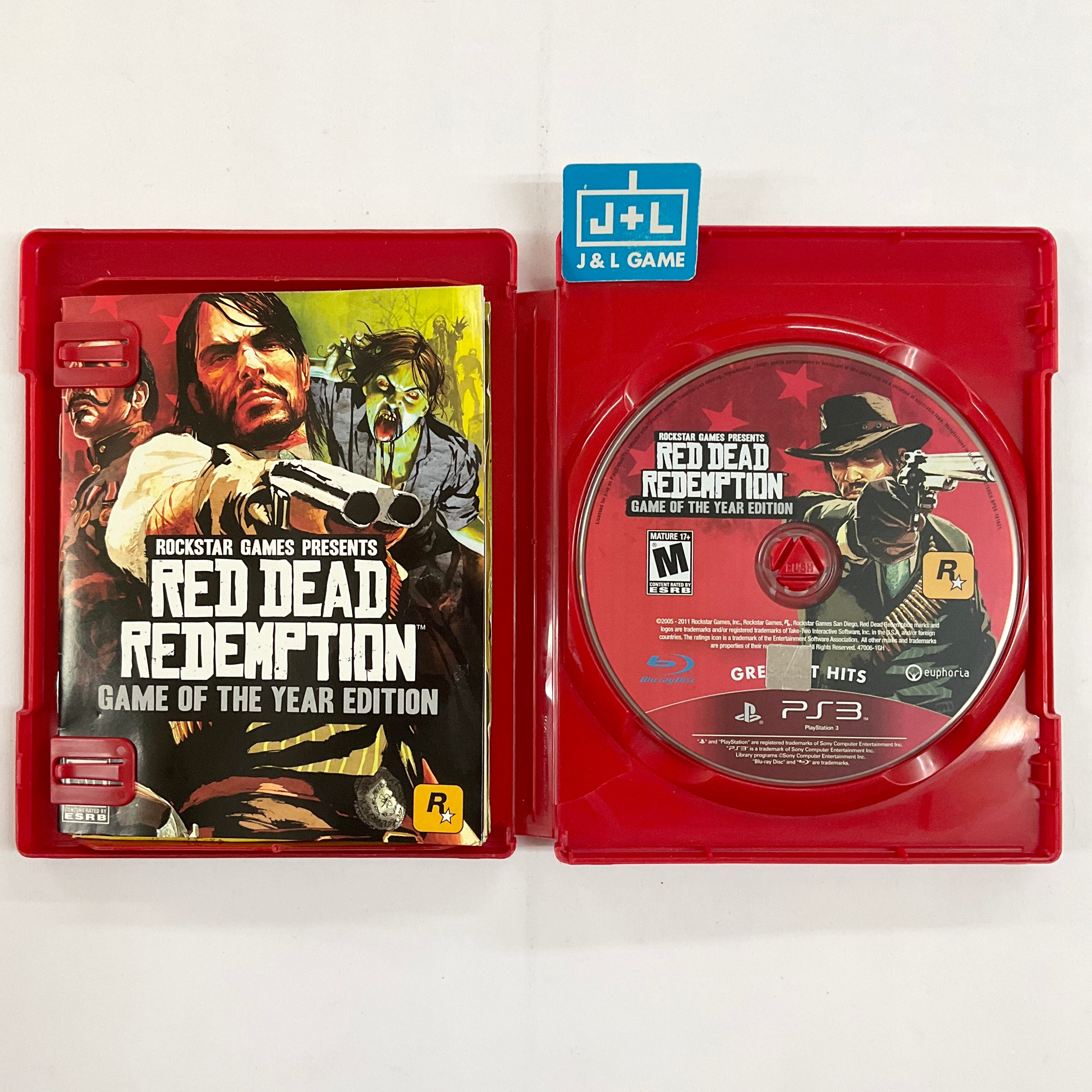 Red Dead Redemption: Game of the Year Edition (Greatest Hits) - (PS3) PlayStation 3 [Pre-Owned] Video Games Rockstar Games   