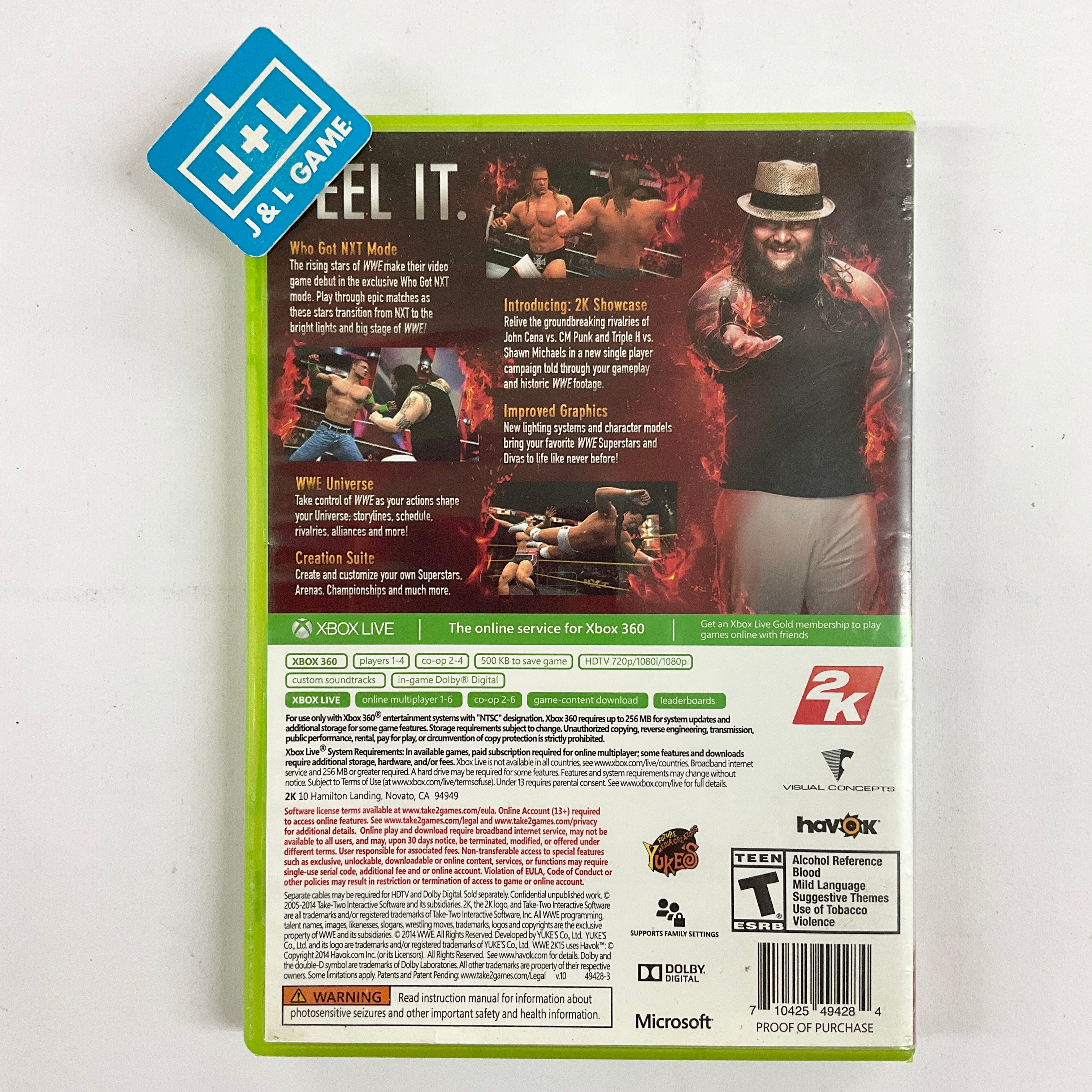 WWE 2K15 - Xbox 360 [Pre-Owned] Video Games 2K Games   