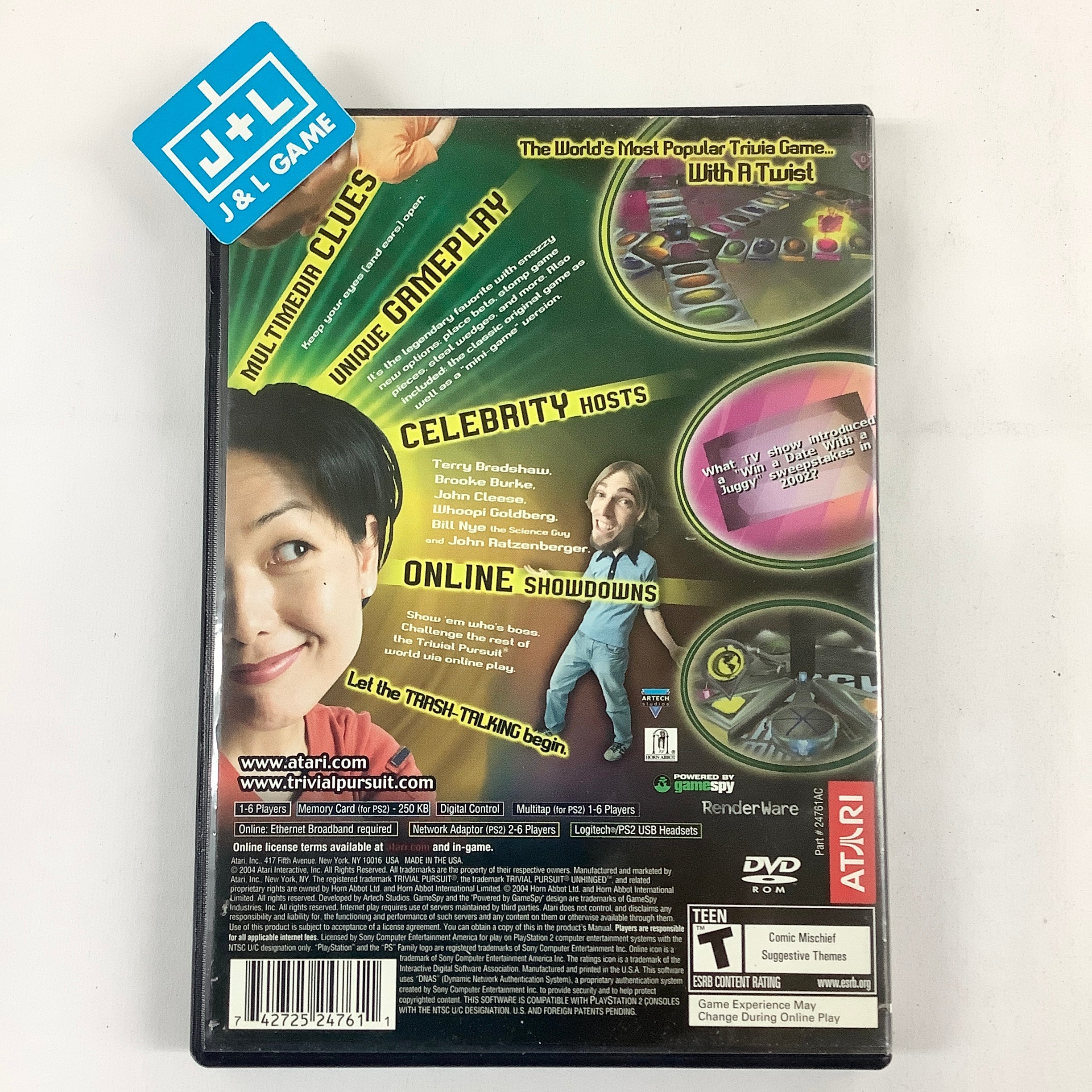 Trivial Pursuit Unhinged - (PS2) PlayStation 2 [Pre-Owned] Video Games Atari SA   