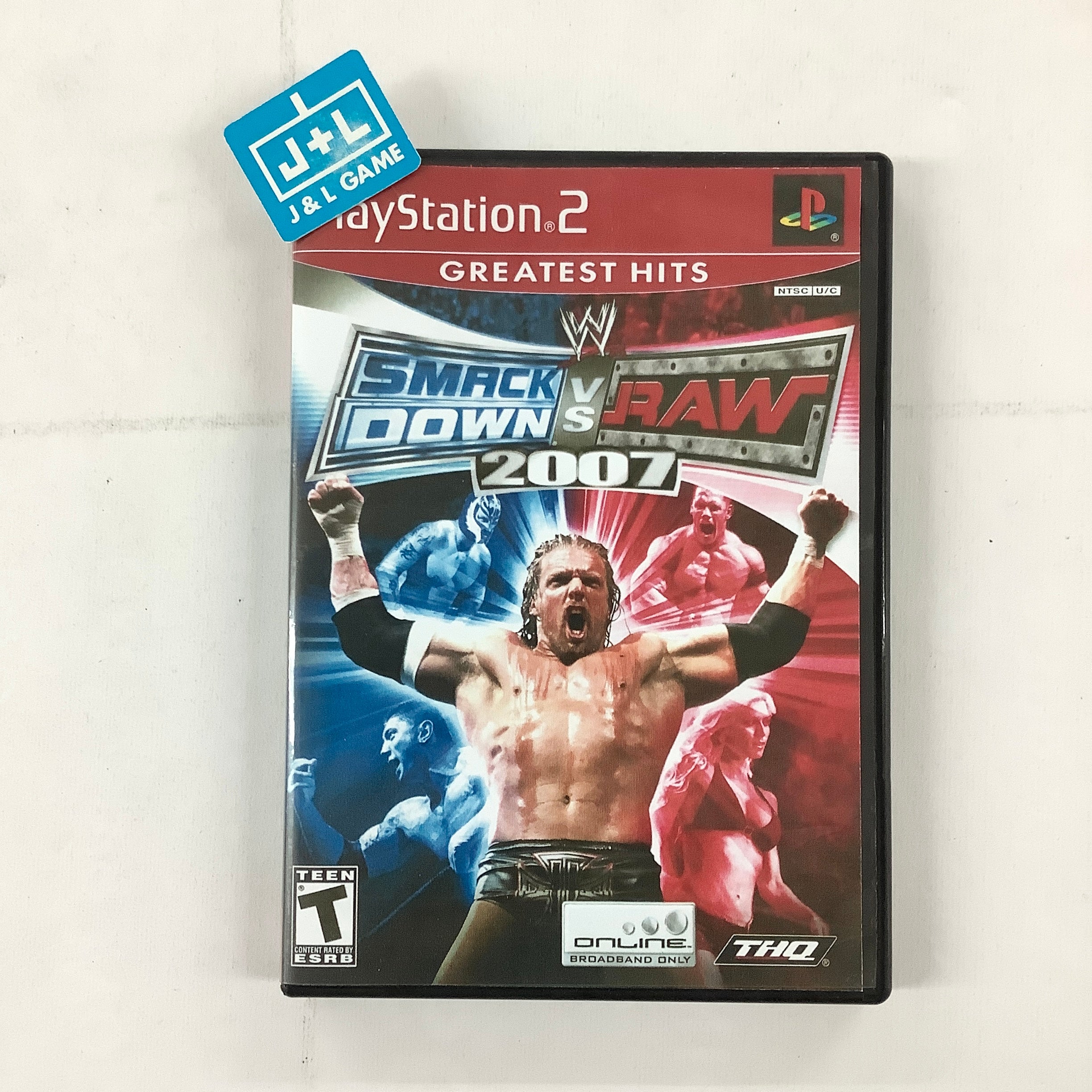 WWE SmackDown vs. Raw 2007 (Greatest Hits) - (PS2) PlayStation 2 [Pre-Owned] Video Games THQ   