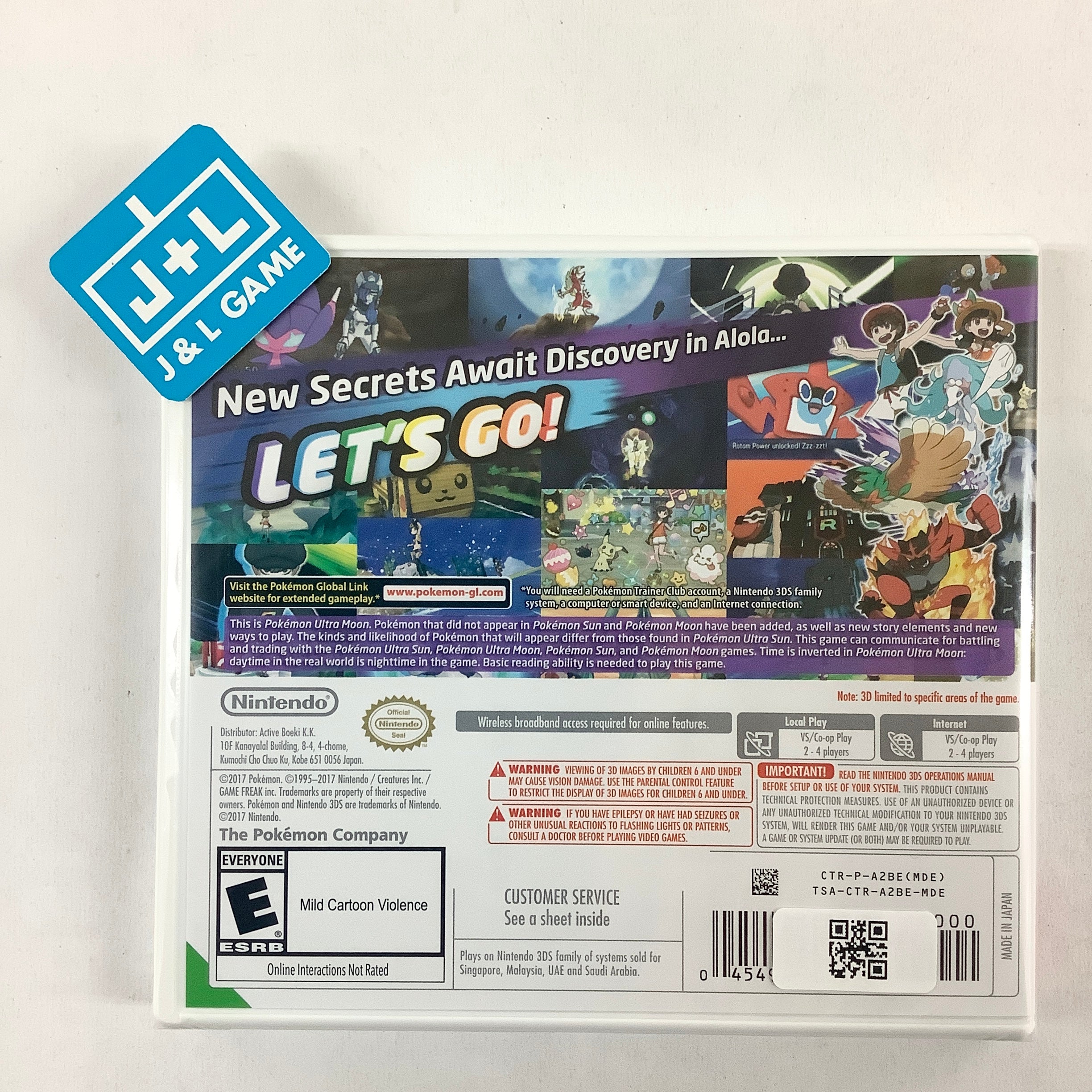 Pokemon Ultra Moon - Nintendo 3DS (World Edition) Video Games Nintendo   