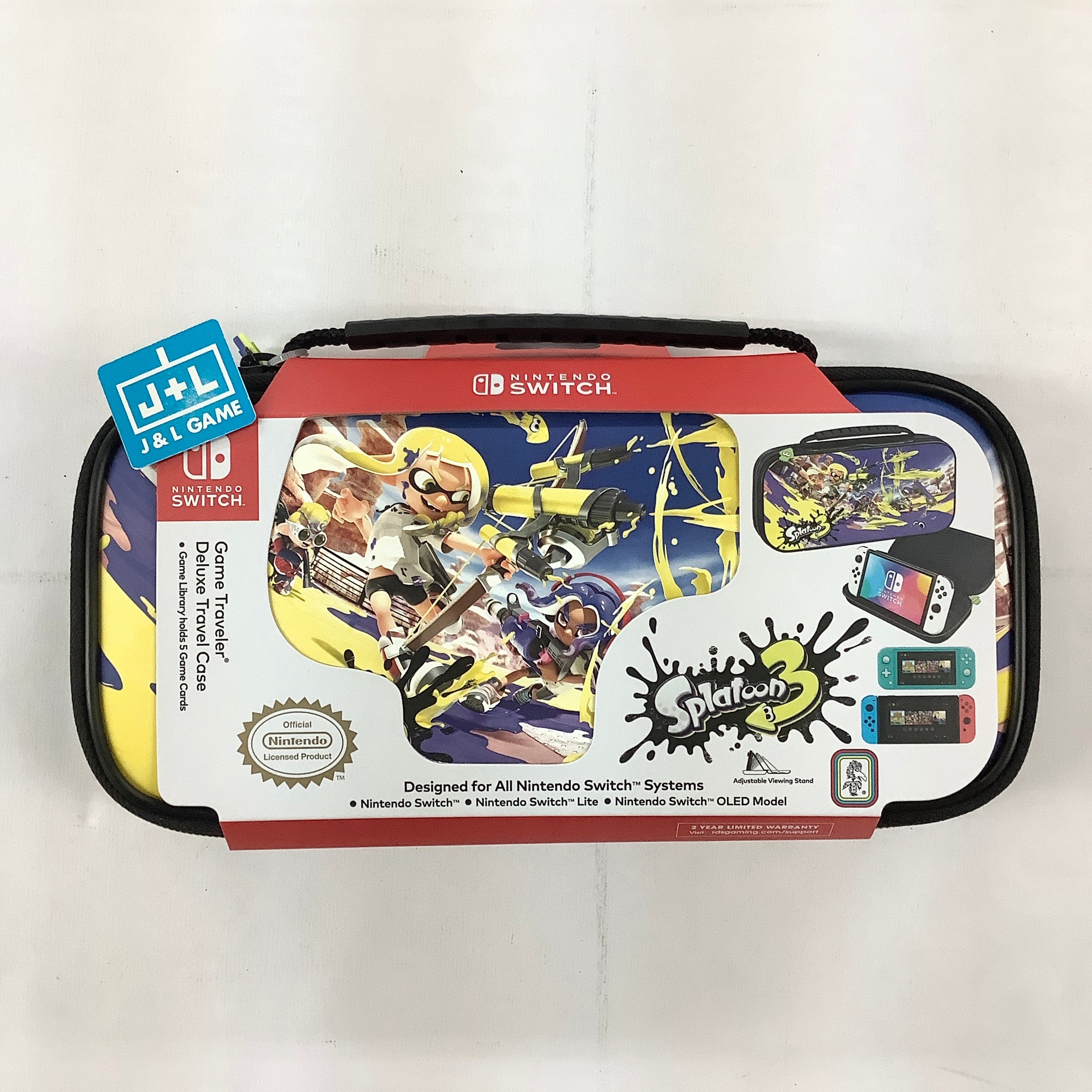 RDS Industries Deluxe Travel Case (Splatoon 3) -  (NSW) Nintendo Switch Accessories Game Traveler   