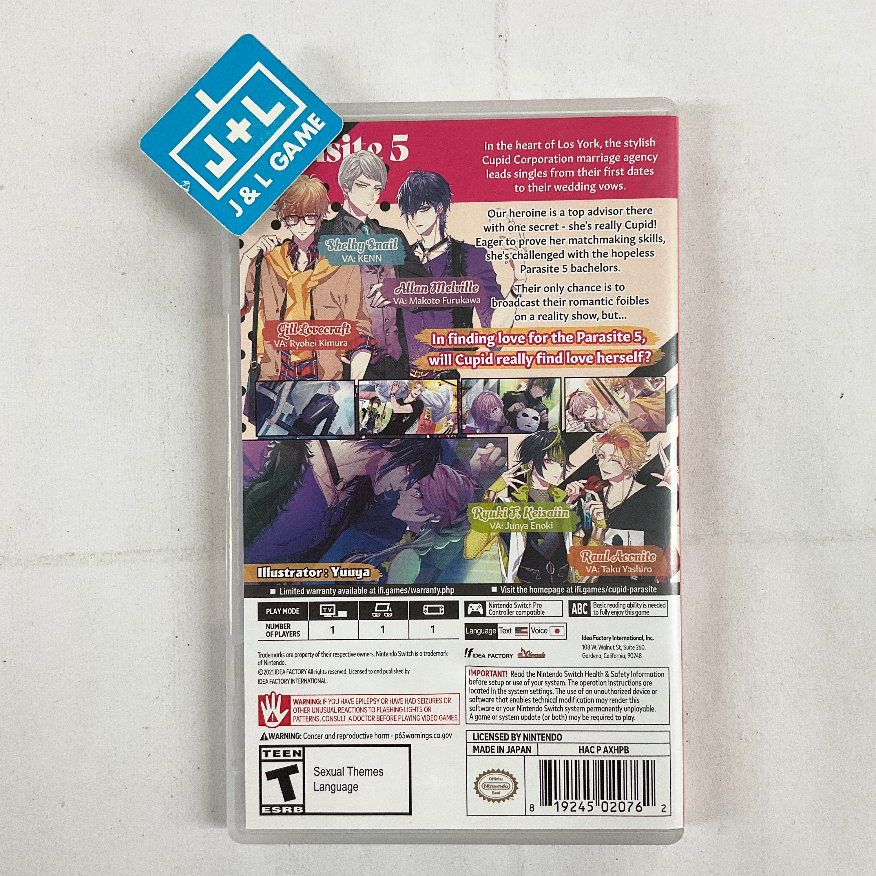 Cupid Parasite - (NSW) Nintendo Switch [Pre-Owned] Video Games Idea Factory International   