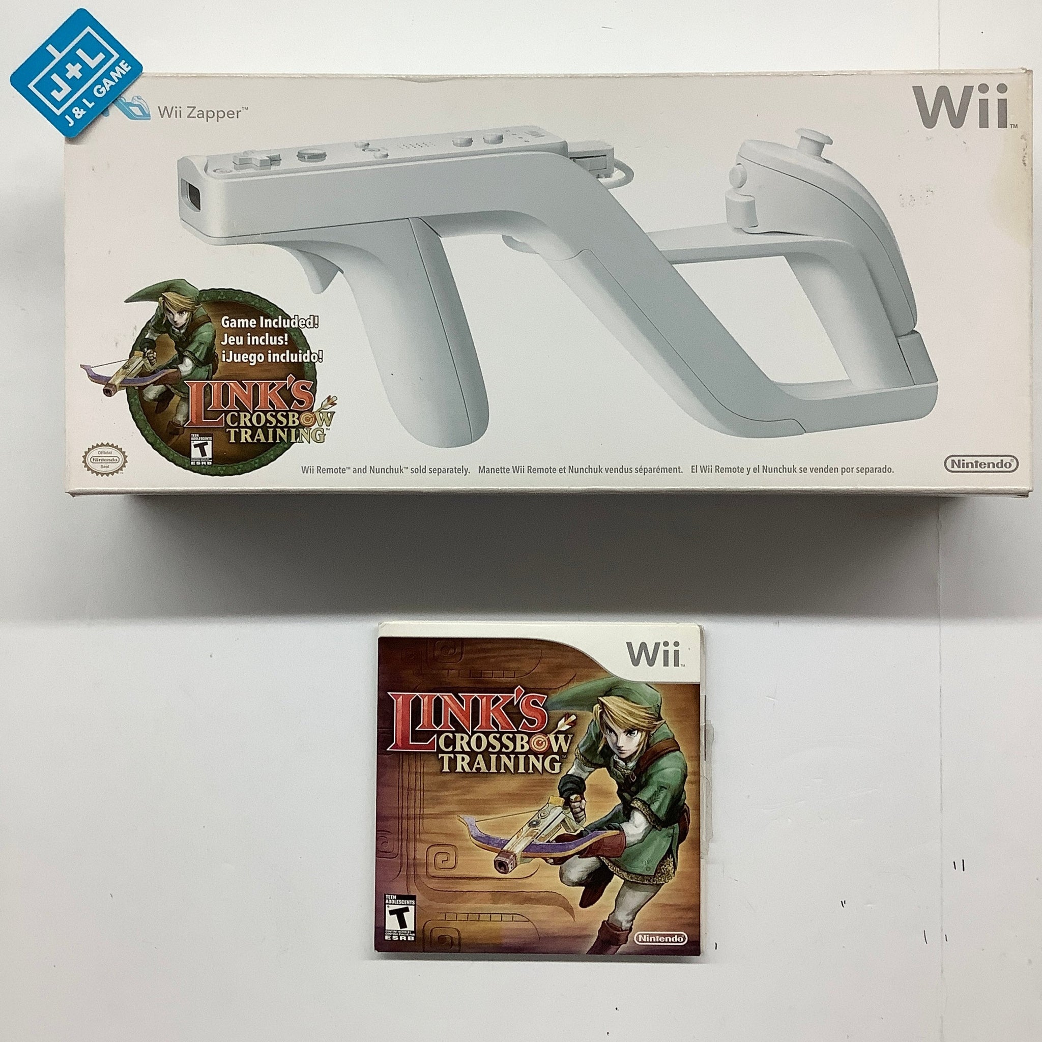Nintendo Wii Zapper with Link's Crossbow Training Nintendo Wii [Pre