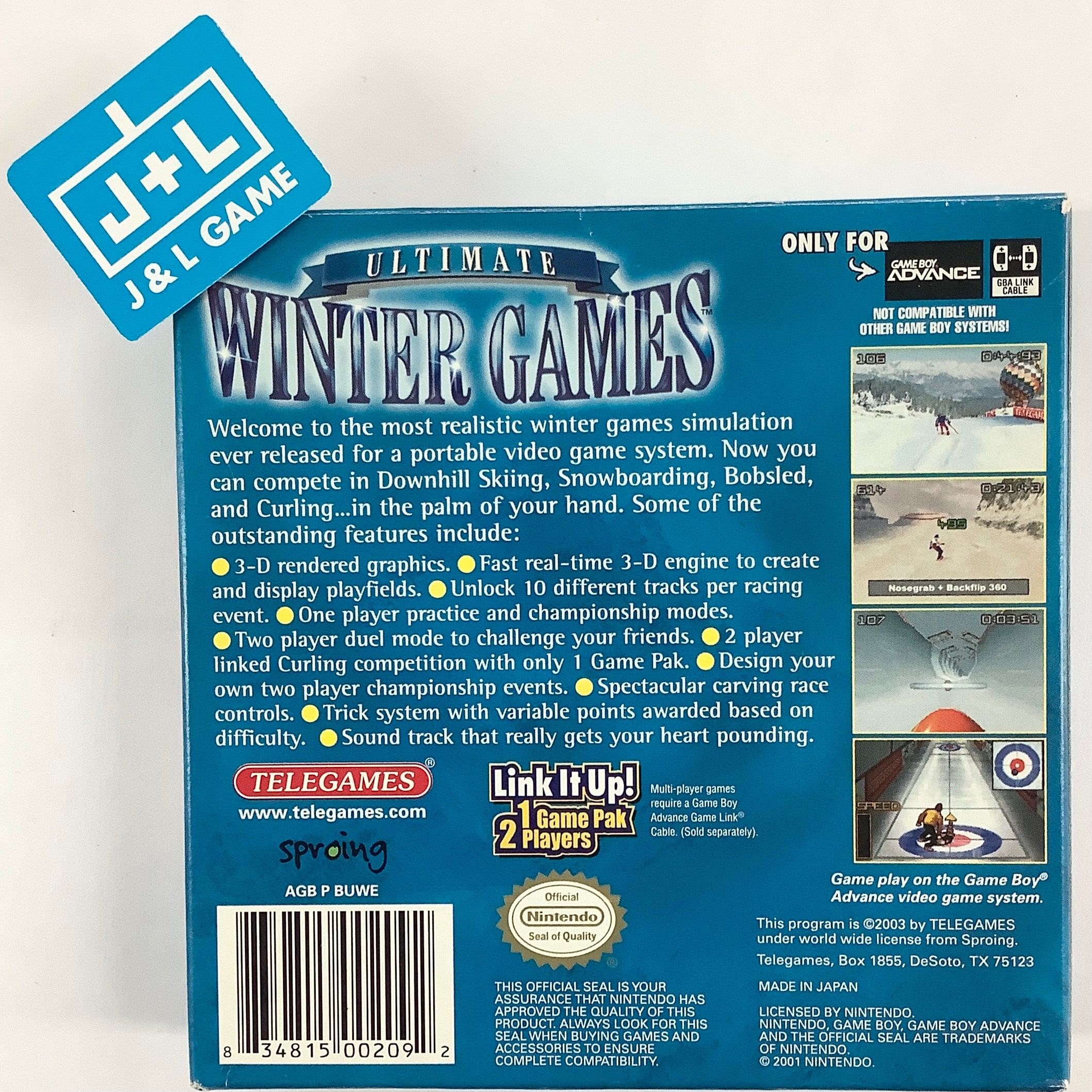 Ultimate Winter Games - (GBA) Game Boy Advance [Pre-Owned] Video Games Telegames   