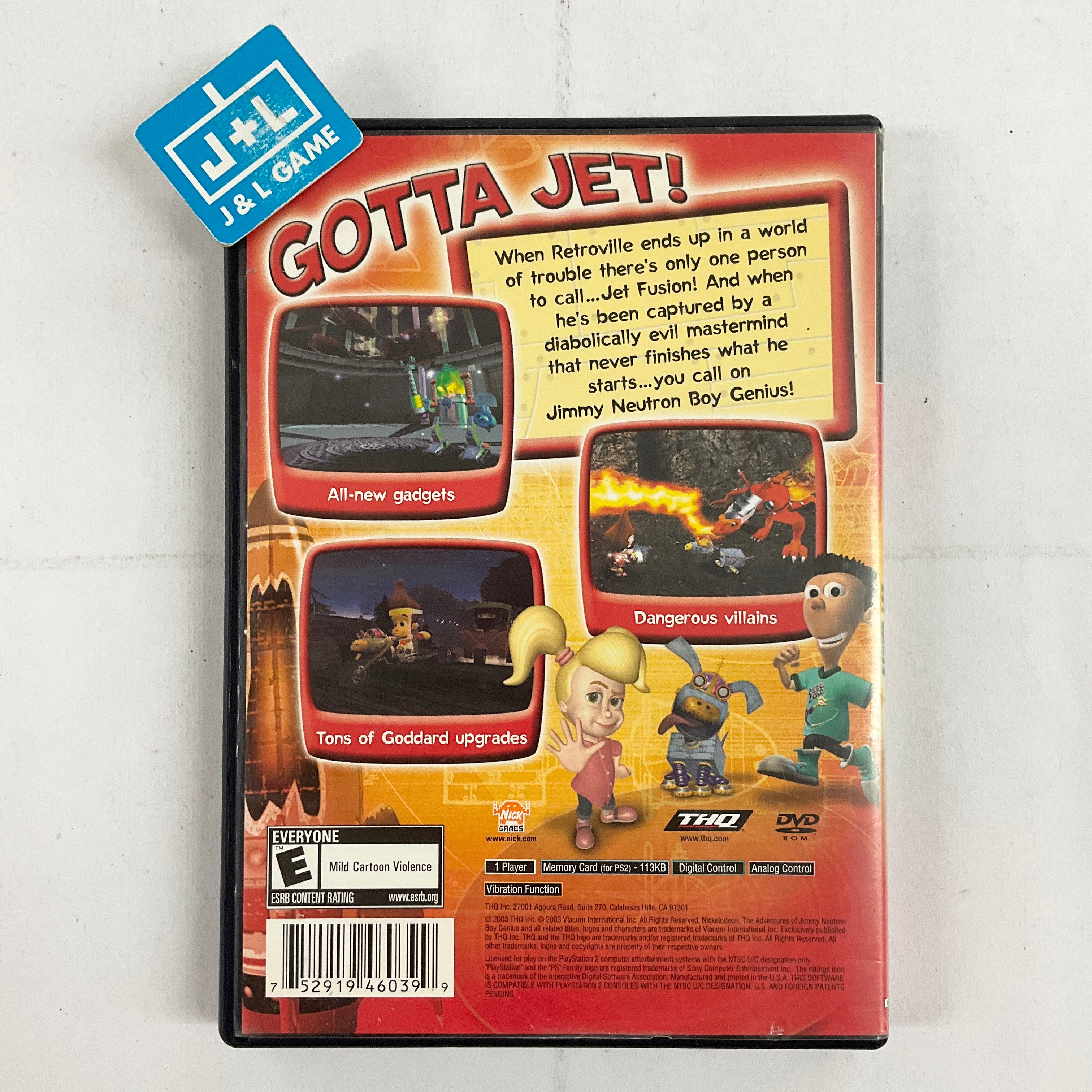 Jimmy Neutron Boy Genius: Jet Fusion - (PS2) Playstation 2 [Pre-Owned] Video Games THQ   