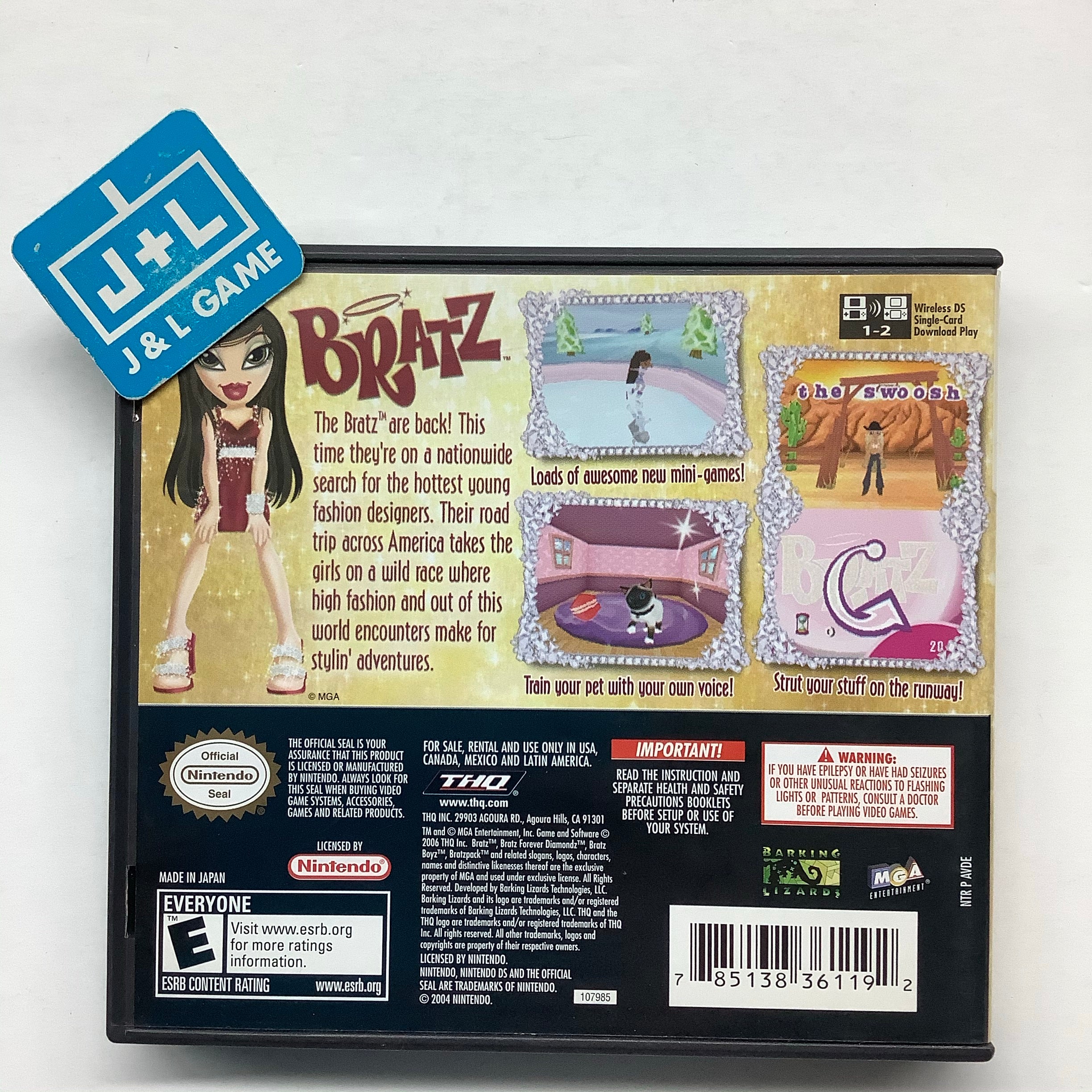 Bratz: Forever Diamondz - Nintendo DS [Pre-Owned] Video Games THQ   