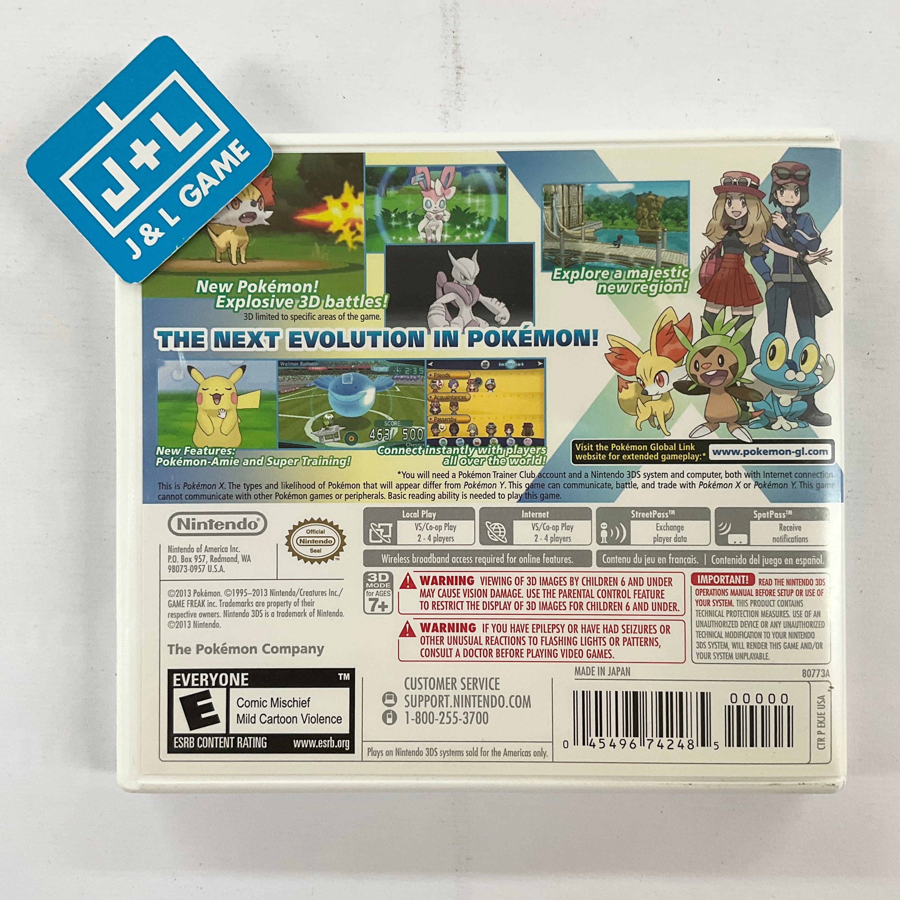 Pokemon X - Nintendo 3DS [Pre-Owned] Video Games Nintendo   