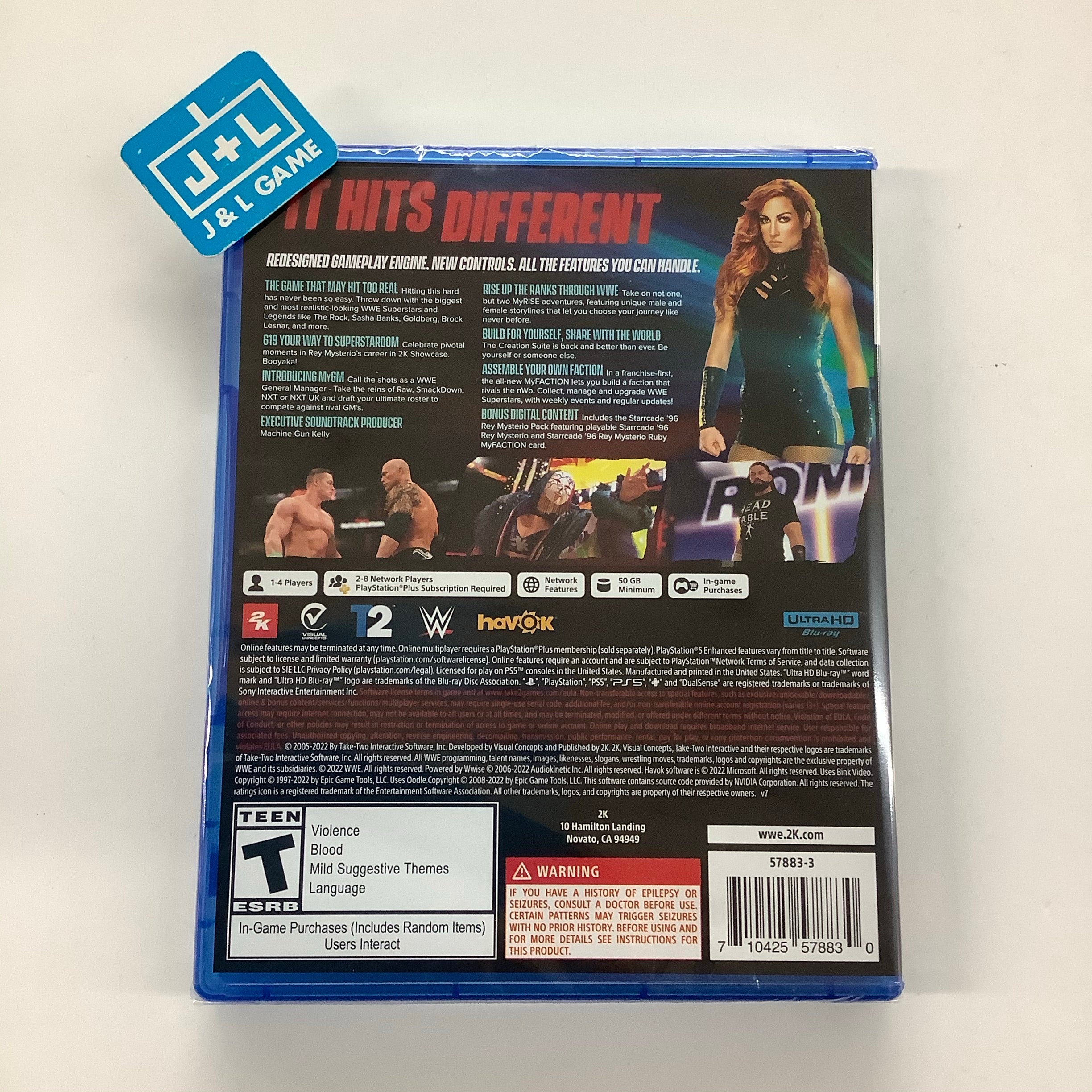 WWE 2K22 - (PS5) PlayStation 5 Video Games 2K Games   