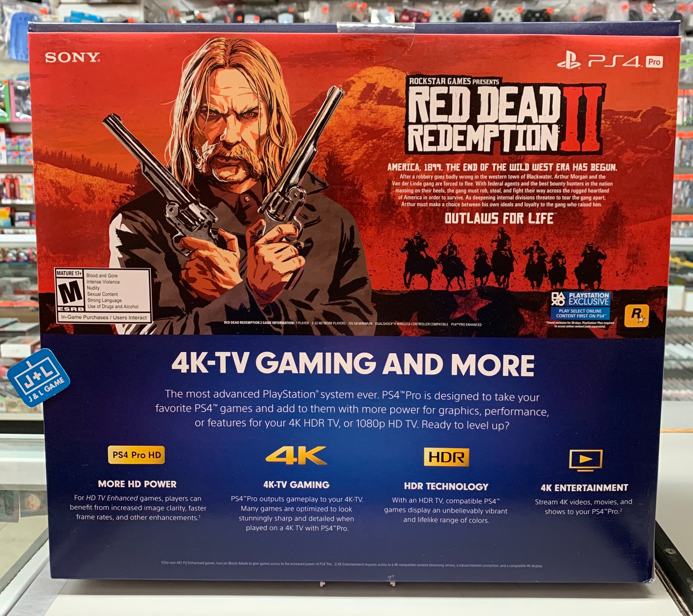 PlayStation 4 Pro 1TB Console -  Red Dead Redemption 2 Bundle Consoles Sony   