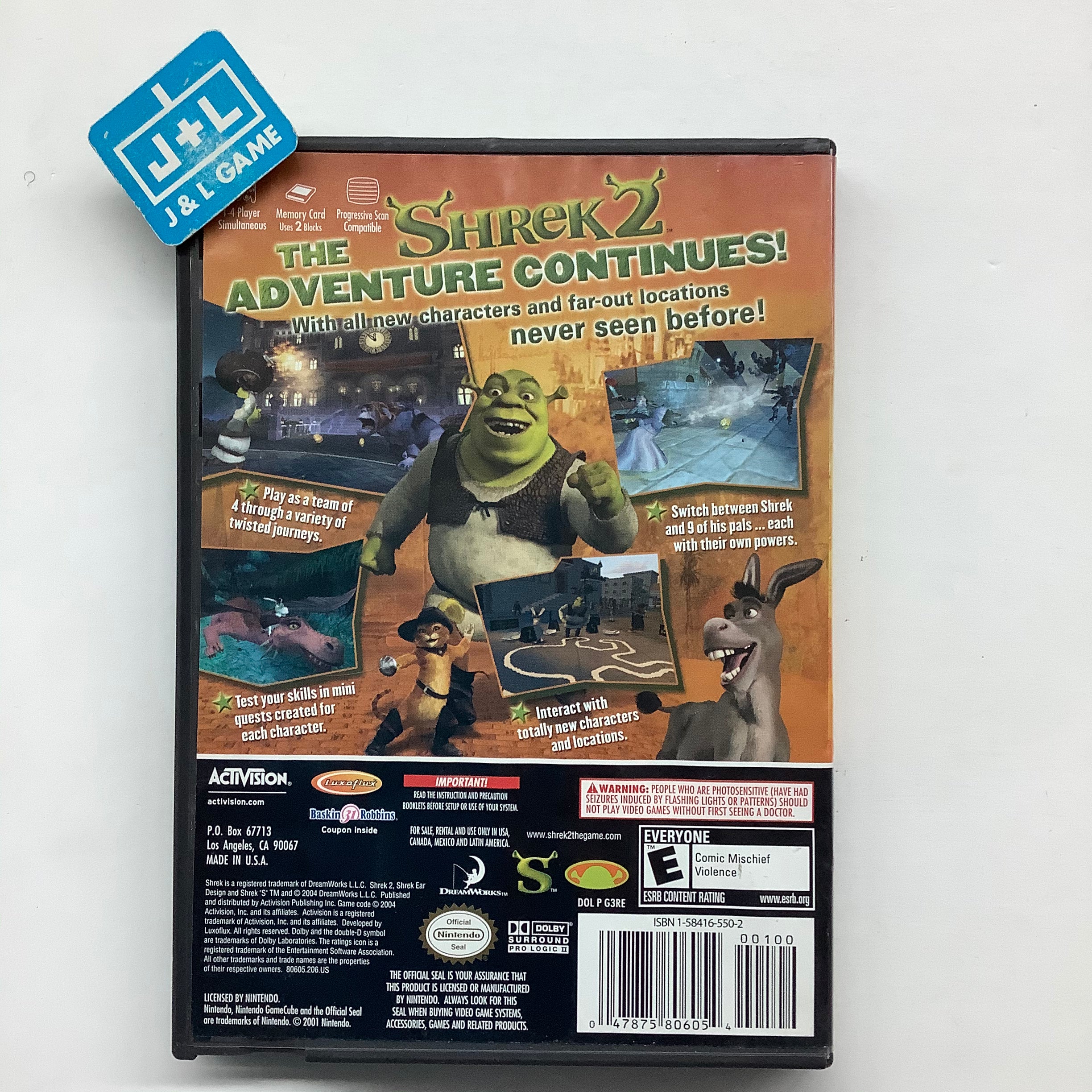 Shrek 2 - (GC) GameCube [Pre-Owned] Video Games Activision   