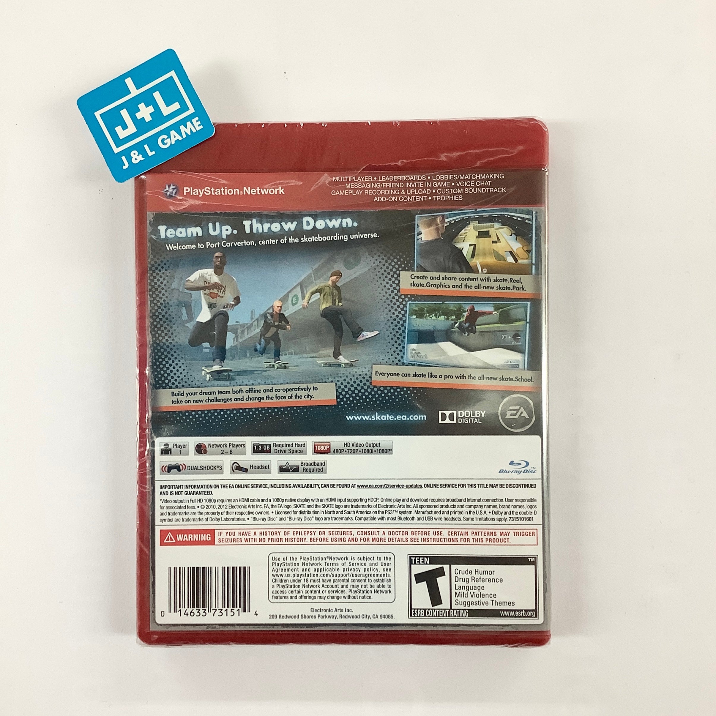 Skate 3 (Greatest Hits) - (PS3) PlayStation 3 Video Games EA Games   