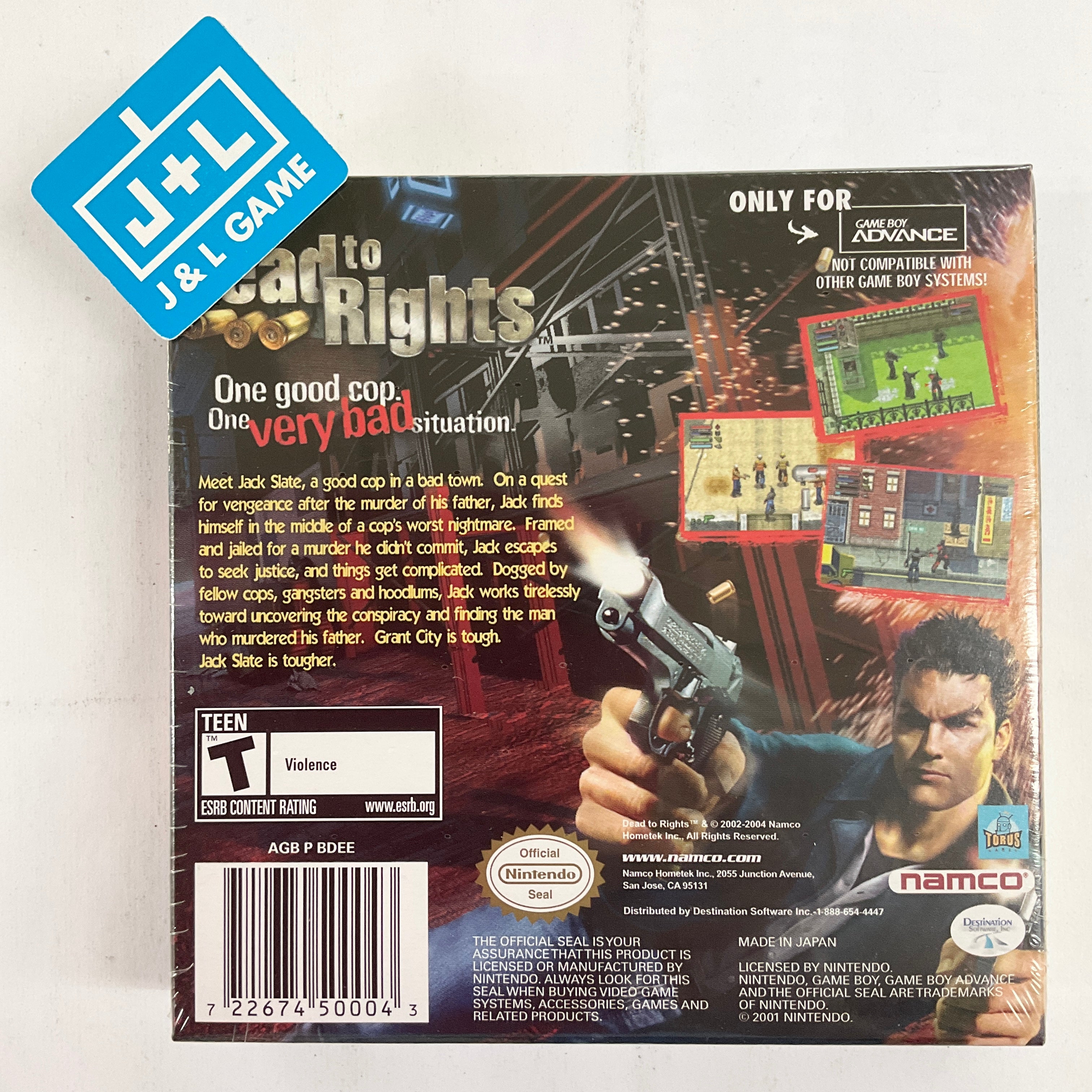 Dead to Rights - (GBA) Game Boy Advance Video Games Namco   