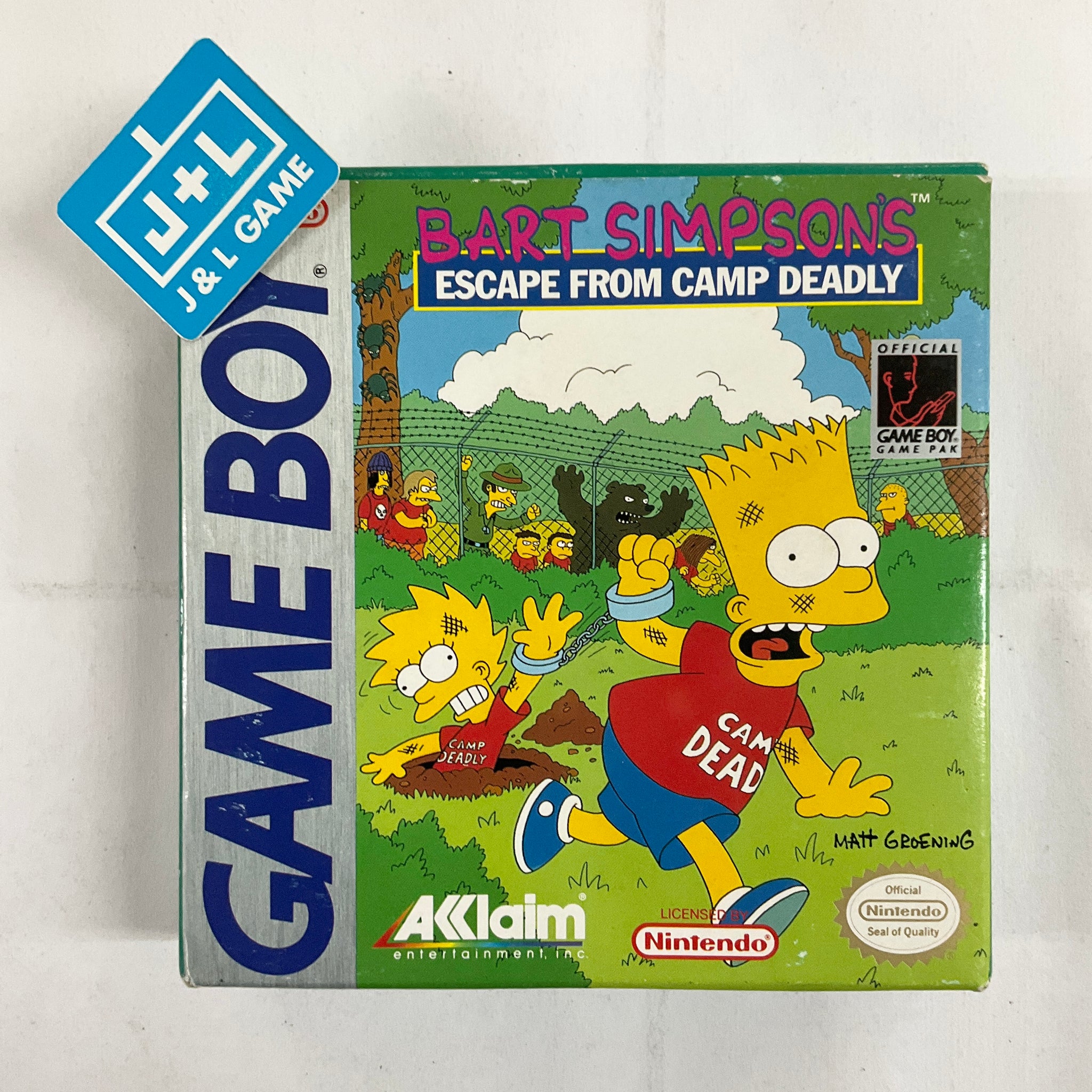 Bart Simpson's Escape From Camp Deadly - (GB) Game Boy [Pre-Owned] Video Games Acclaim   