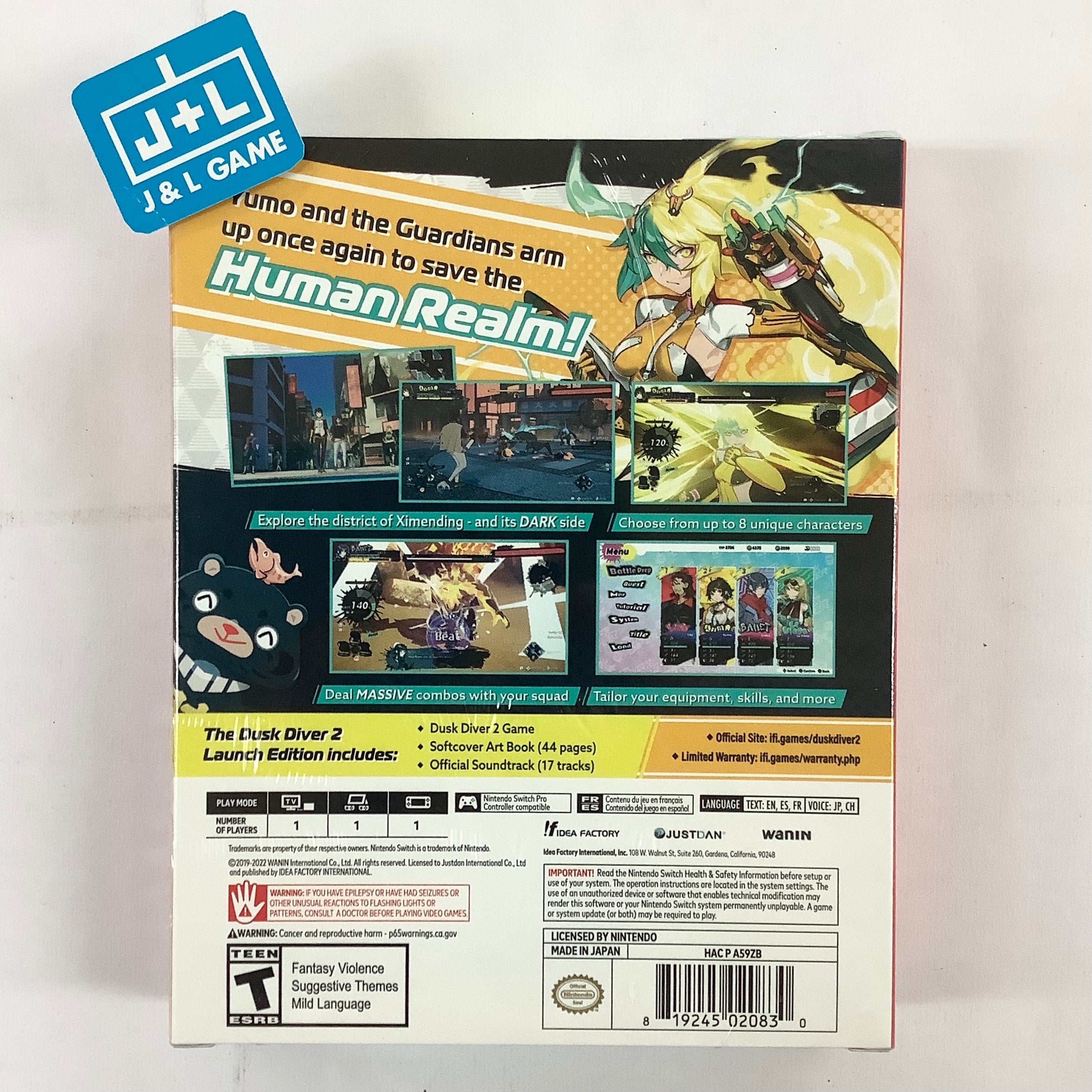 Dusk Diver 2 (Launch Edition) - (NSW) Nintendo Switch Video Games Idea Factory International, Inc.   