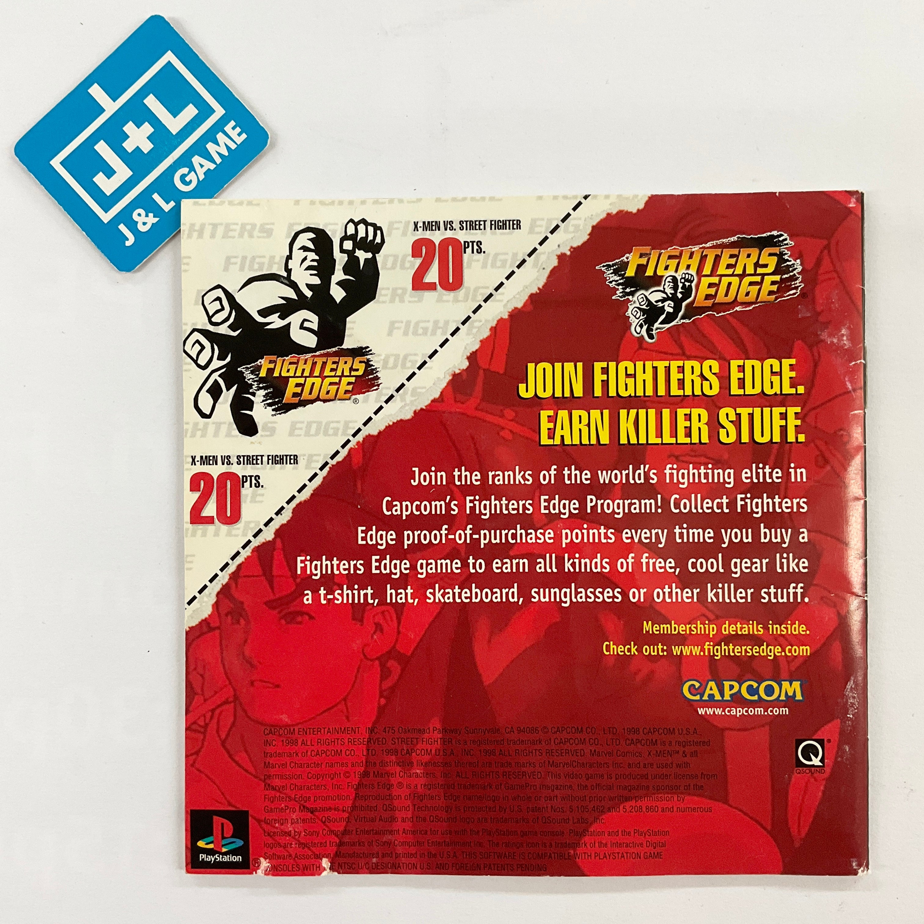 X-MEN vs street fighter　ソフト説明書のみ 2525369 X-MEN vs street fighter ソフト説明書のみ 2525369