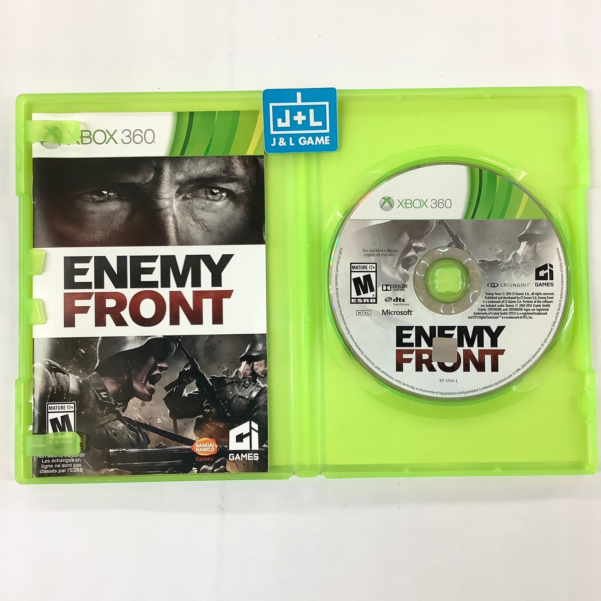 Enemy Front - Xbox 360 [Pre-Owned] Video Games Namco Bandai Games   