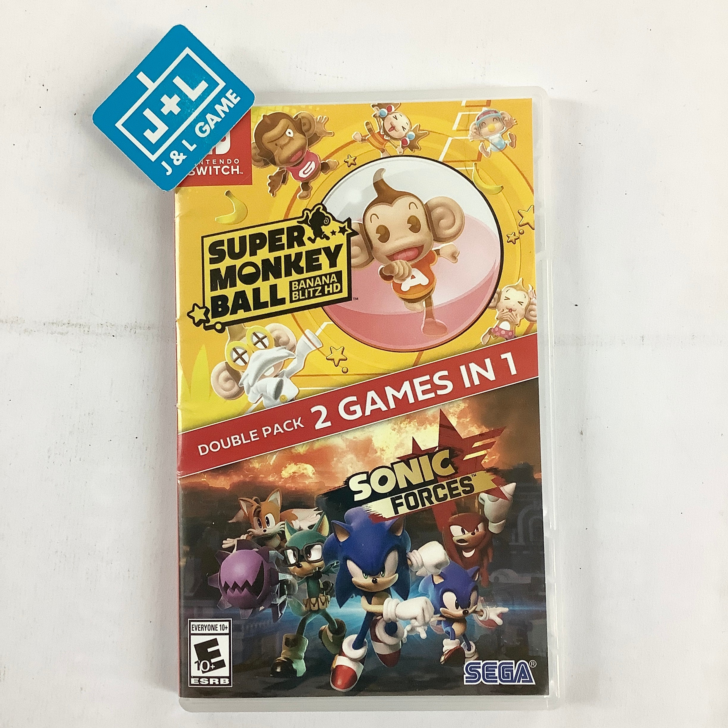Sonic Forces + Super Monkey Ball: Banana Blitz HD - (NSW) Nintendo Switch [Pre-Owned] Video Games SEGA   