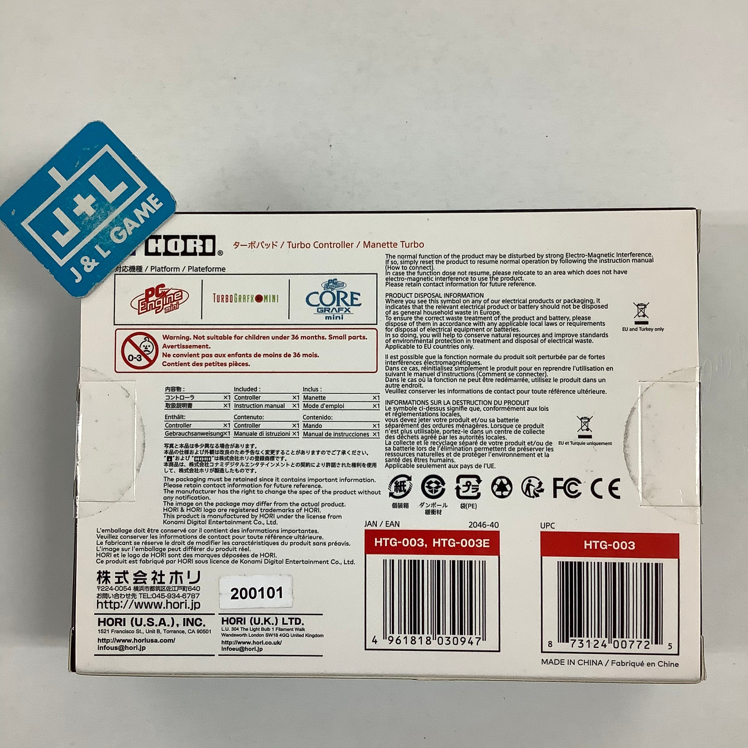 HORI Official Turbo Controller - Turbografx-16 Mini & PC Engine Mini Accessories Hori   