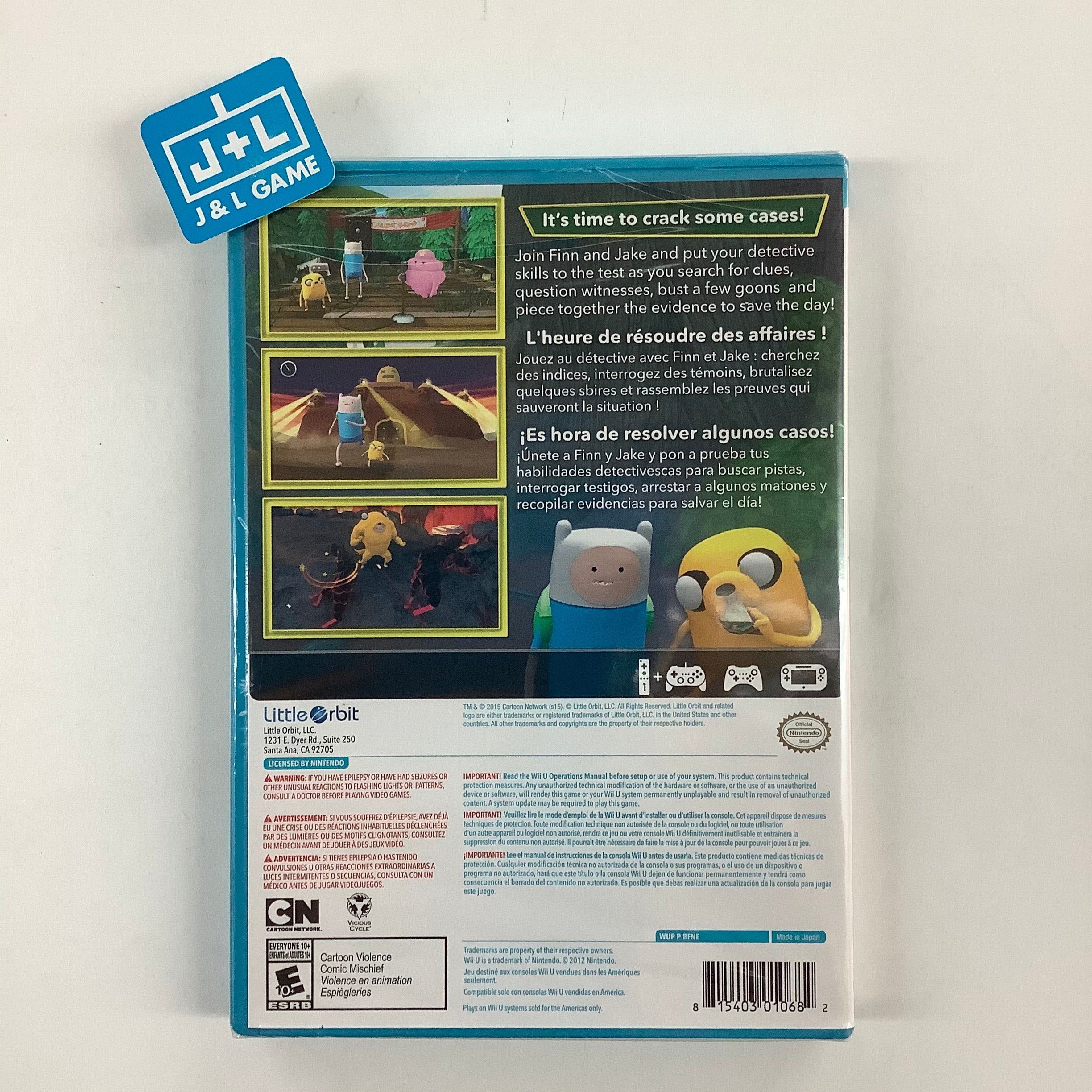 Adventure Time: Finn and Jake Investigations - Nintendo Wii U Video Games Little Orbit   