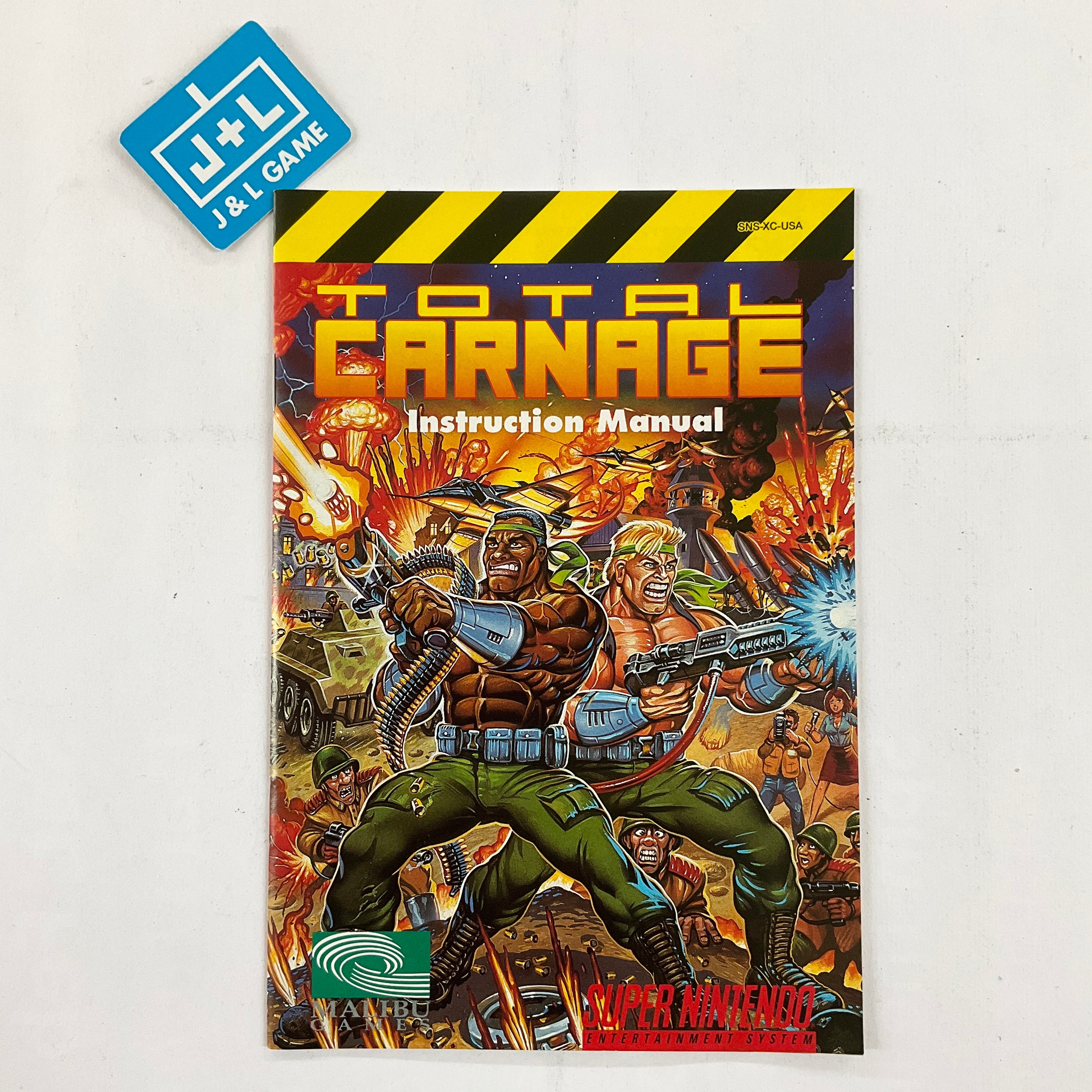 Total Carnage - (SNES) Super Nintendo [Pre-Owned] Video Games Malibu   